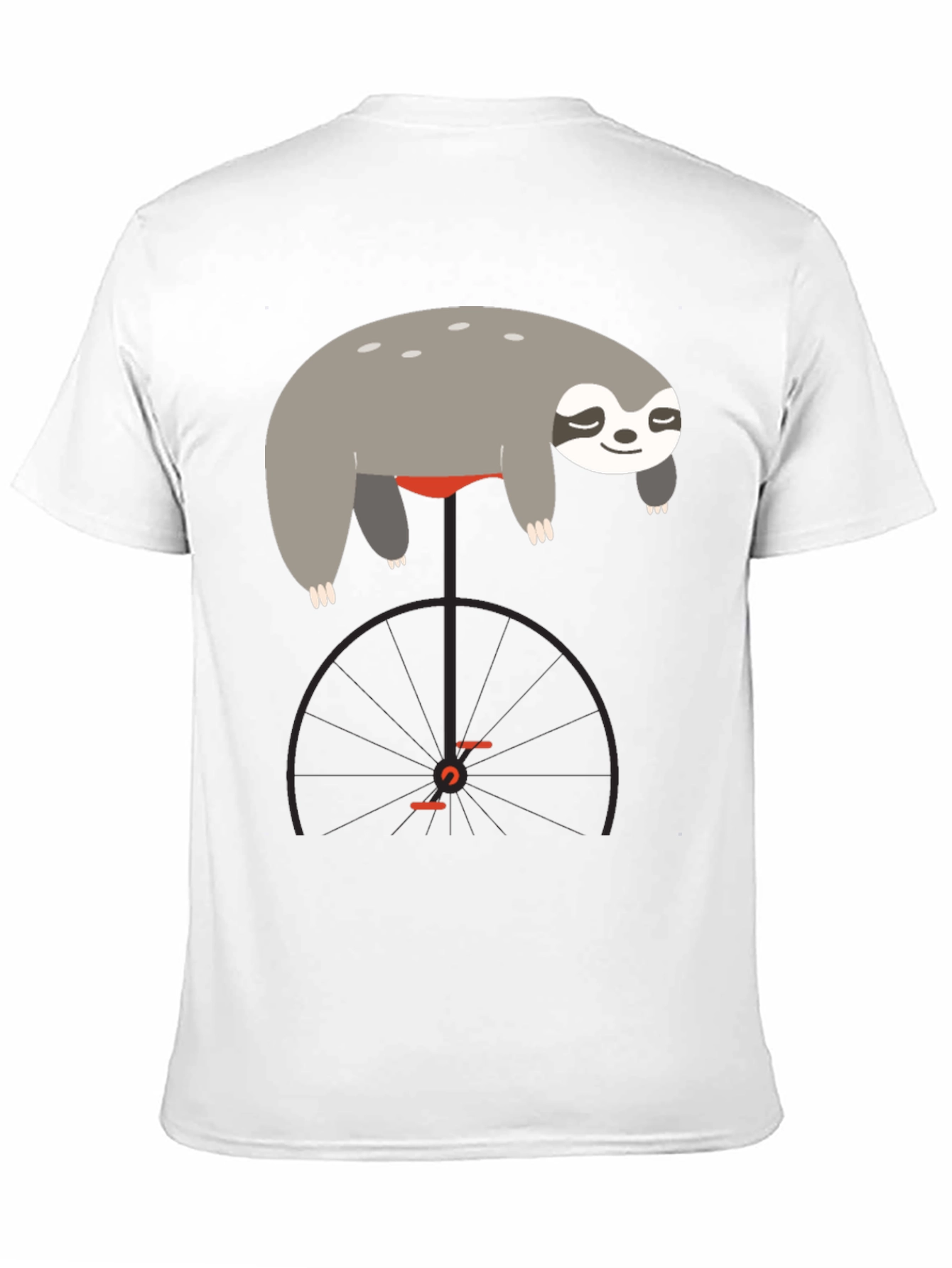 Sloth on Unicycle Graphic T-Shirt