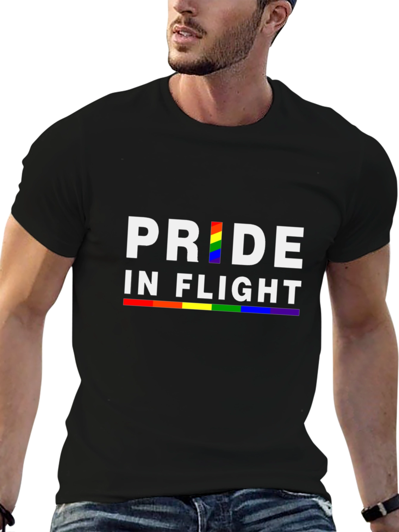 Pride in Flight Graphic T-Shirt - Black