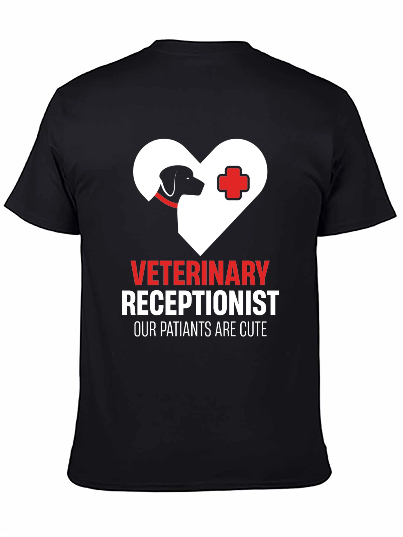 Veterinary Receptionist T-Shirt - Cute Patients Tee