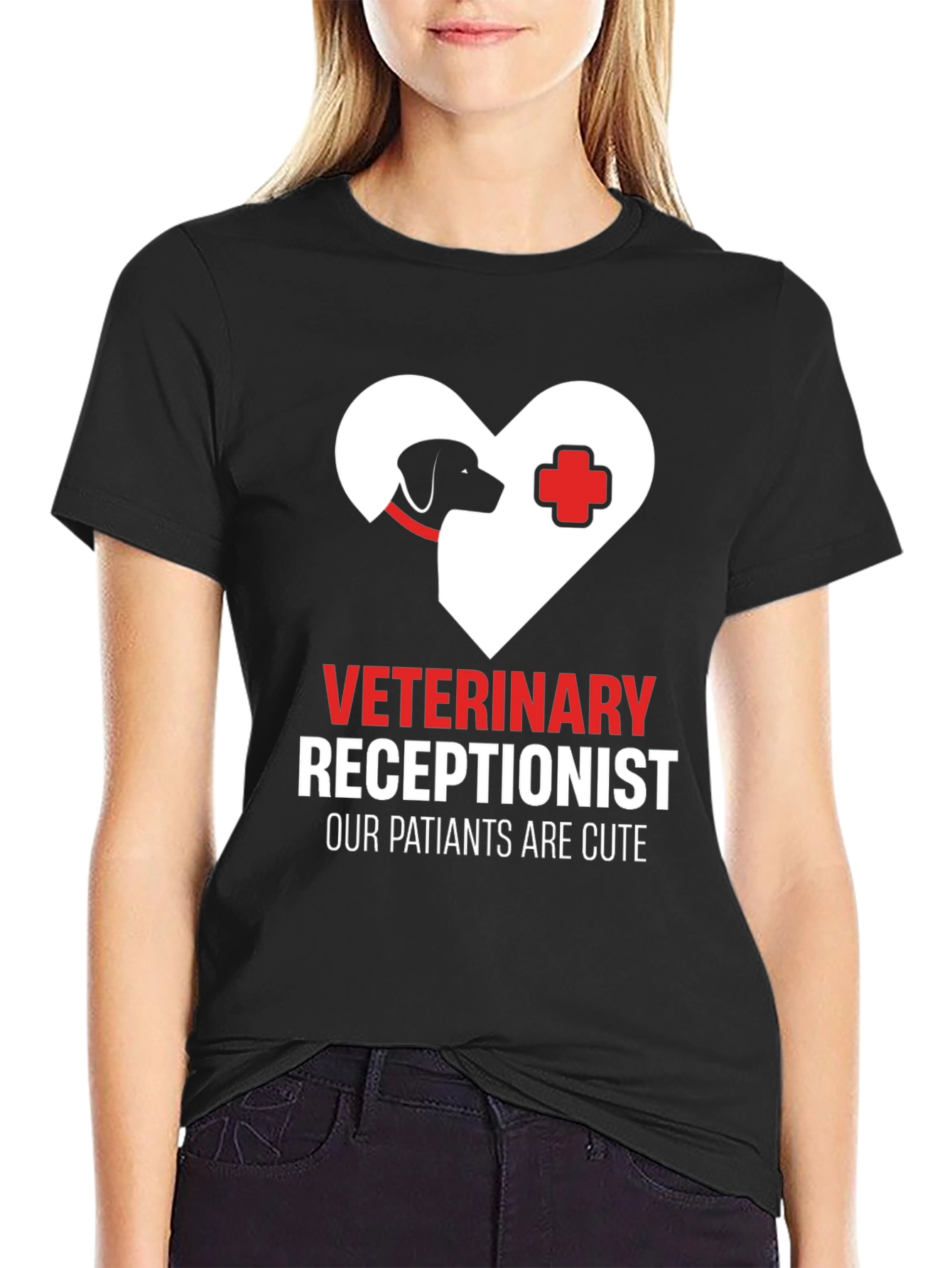 Veterinary Receptionist T-Shirt - Cute Patients Tee