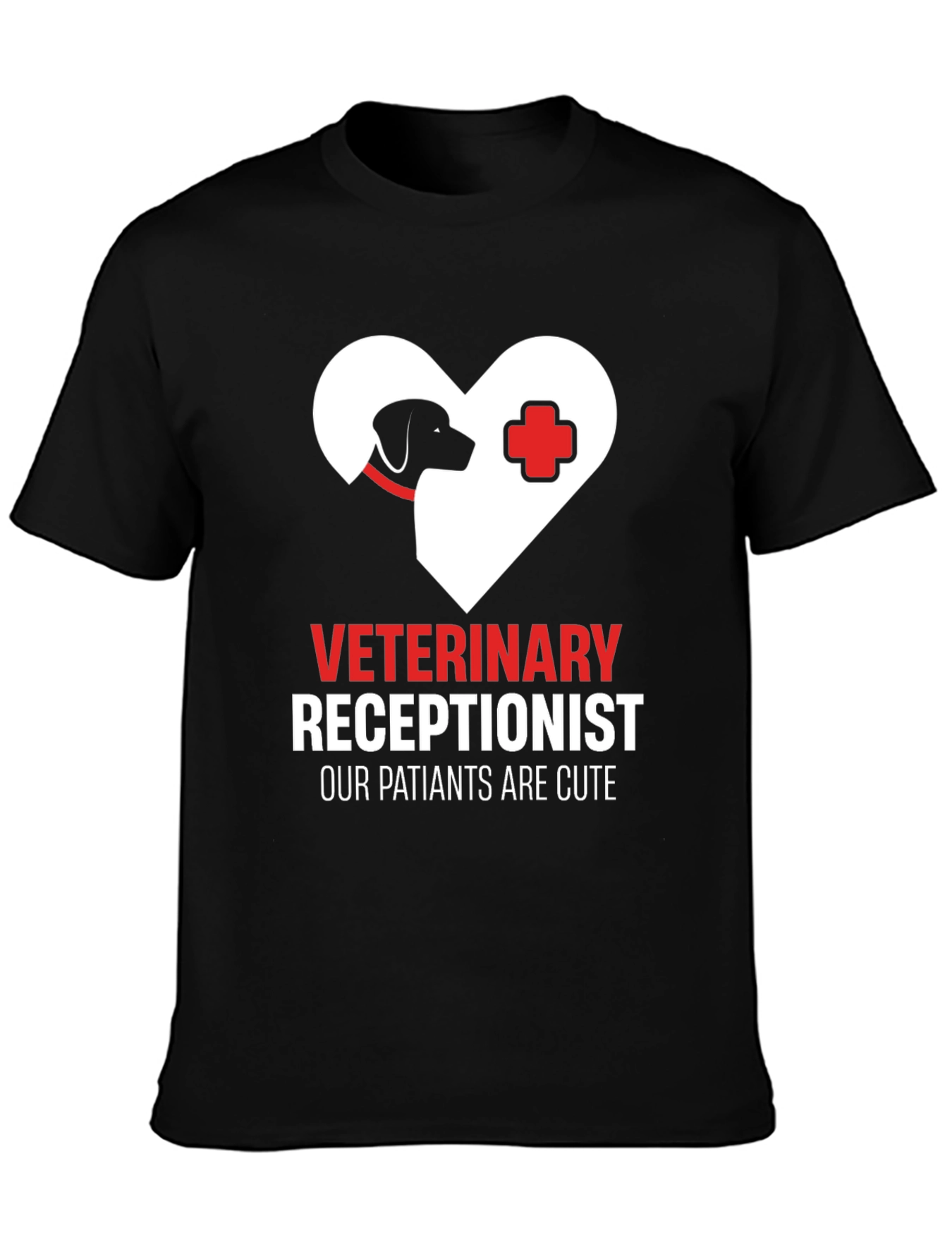 Veterinary Receptionist T-Shirt - Cute Patients Tee