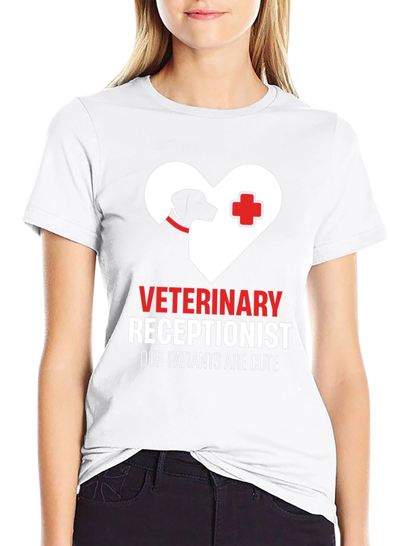 Veterinary Receptionist T-Shirt - Cute Patients Tee