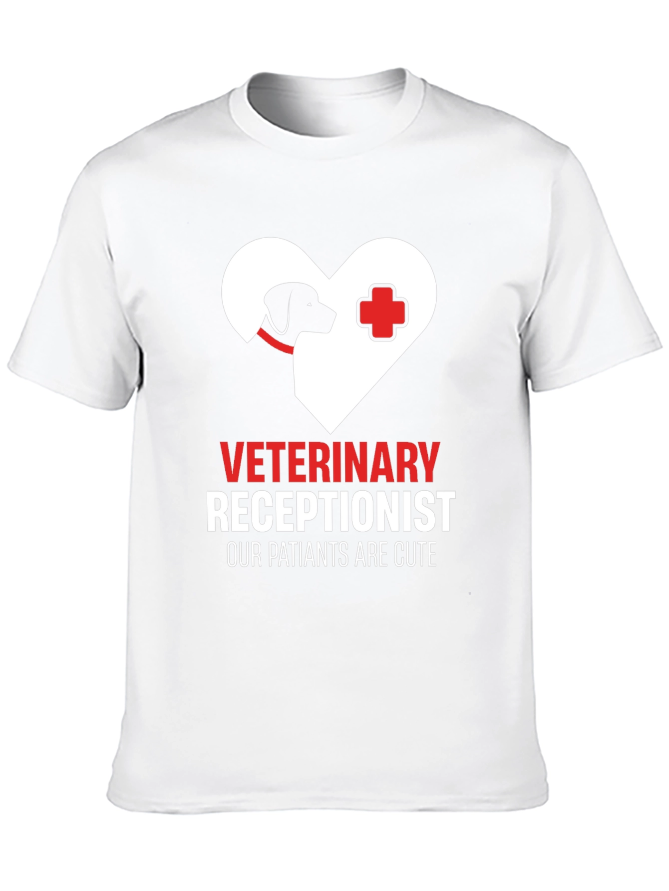 Veterinary Receptionist T-Shirt - Cute Patients Tee
