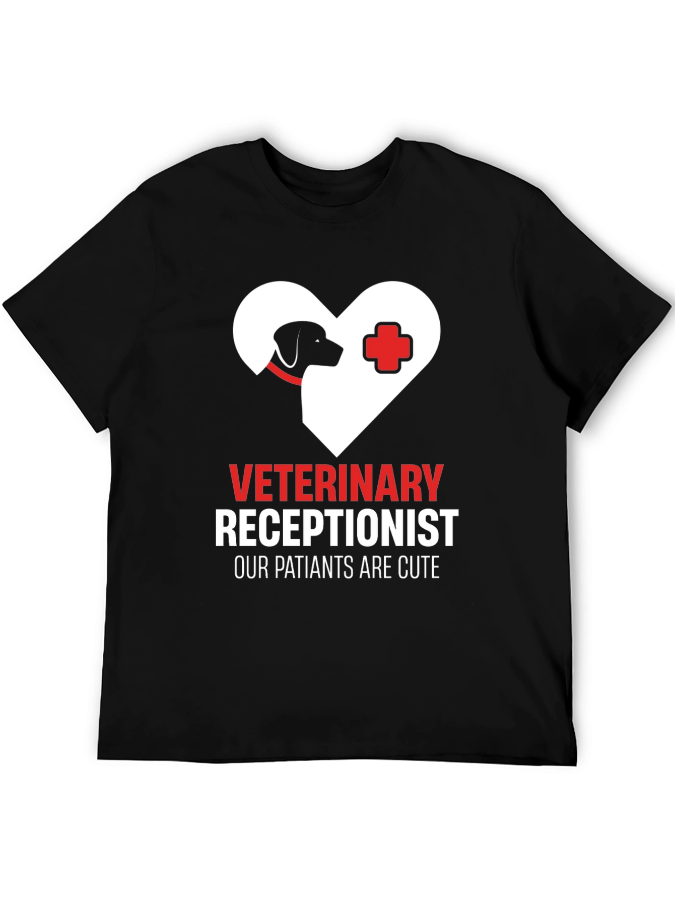 Veterinary Receptionist T-Shirt - Cute Patients Tee