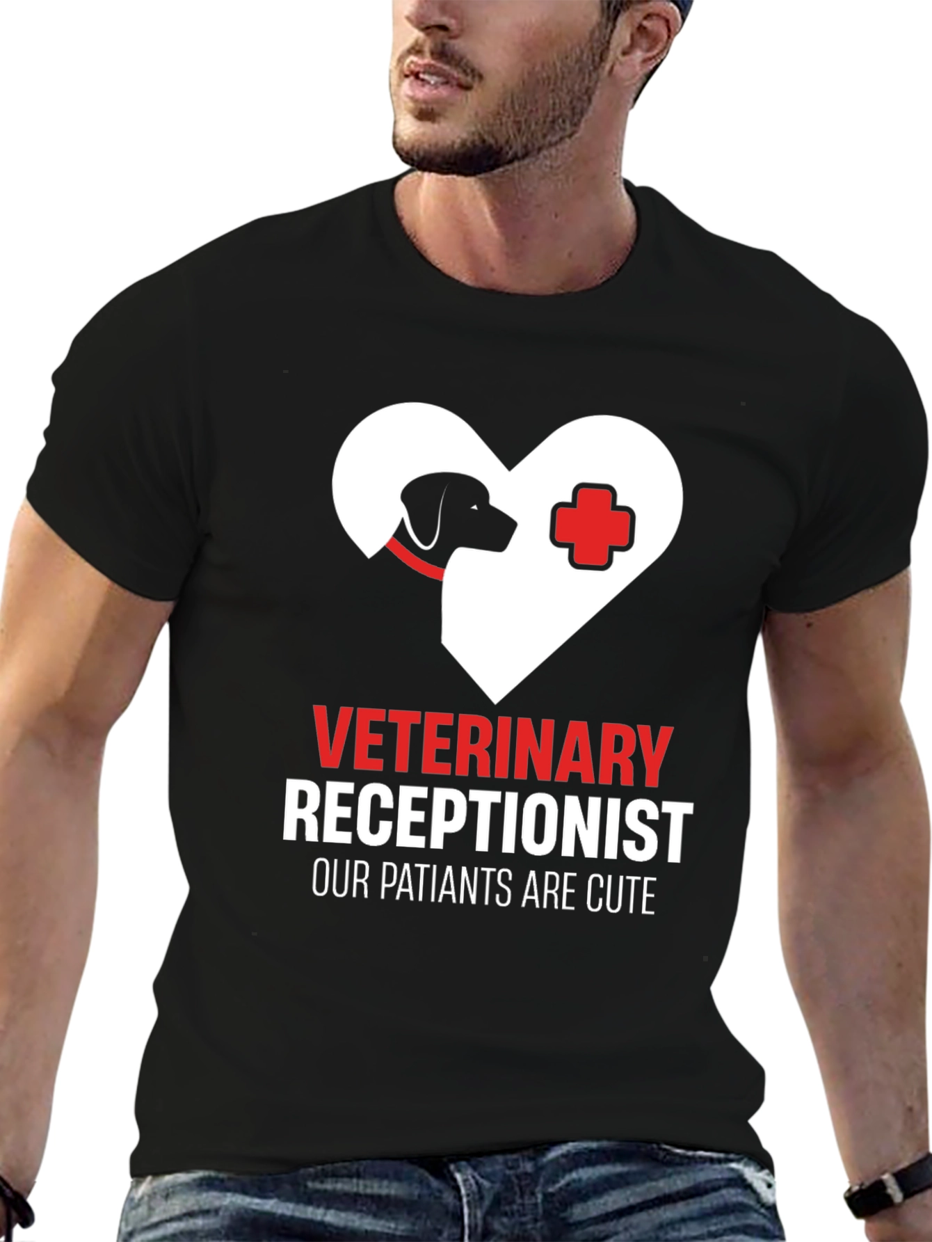 Veterinary Receptionist T-Shirt - Cute Patients Tee
