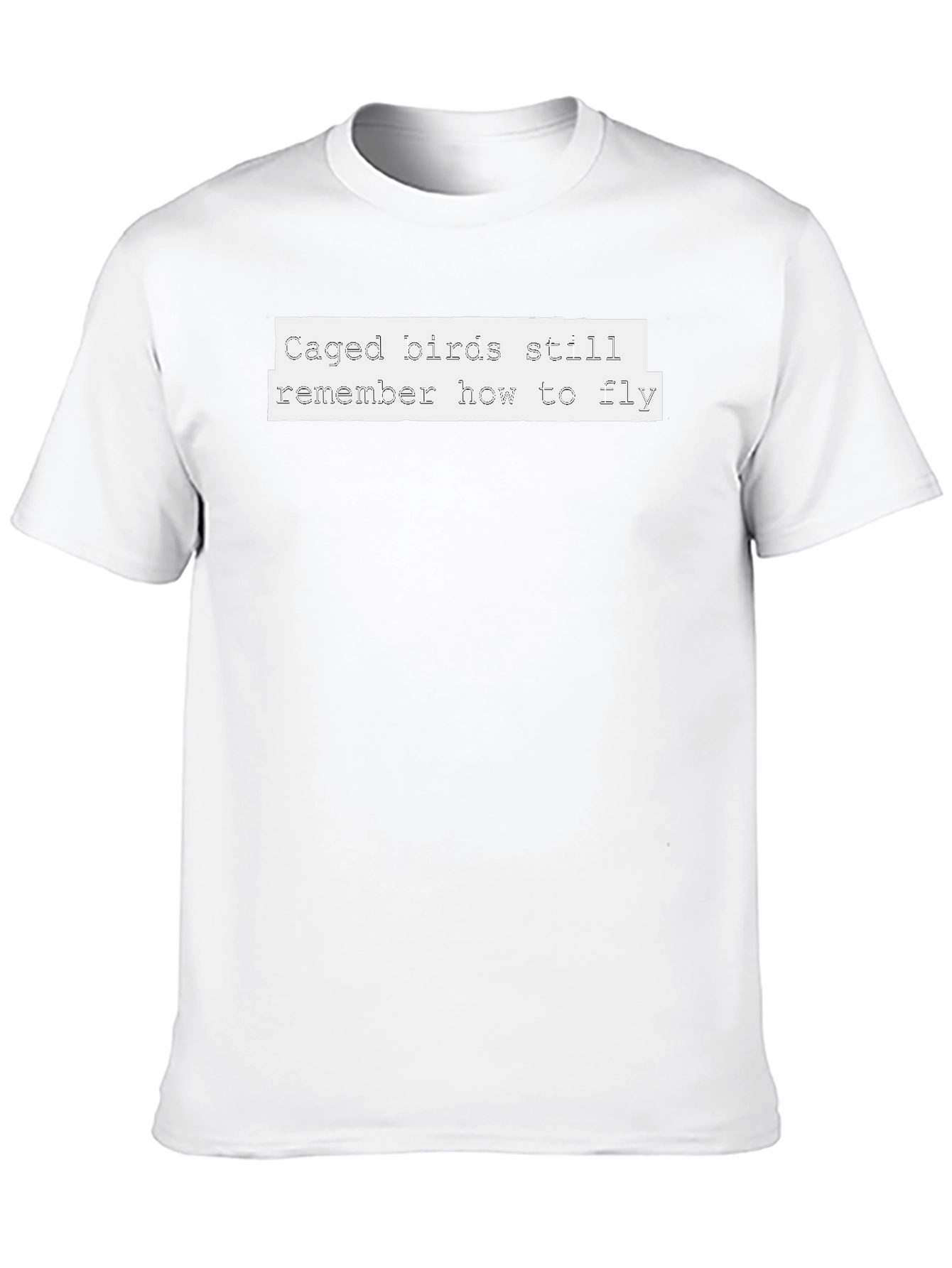 Caged Bird Graphic T-Shirt - Empowering Message