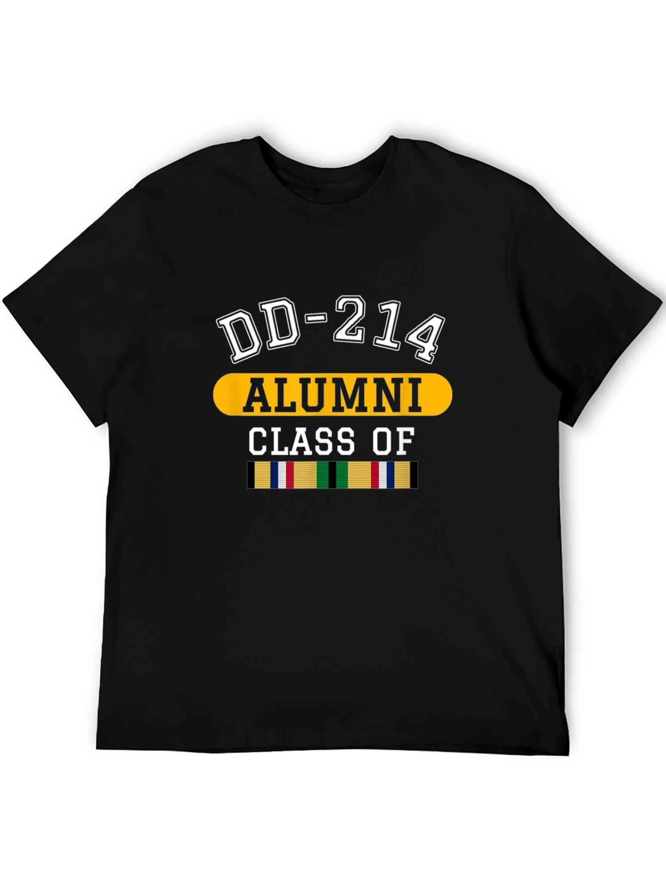 DD-214 Alumni Black Graphic T-Shirt
