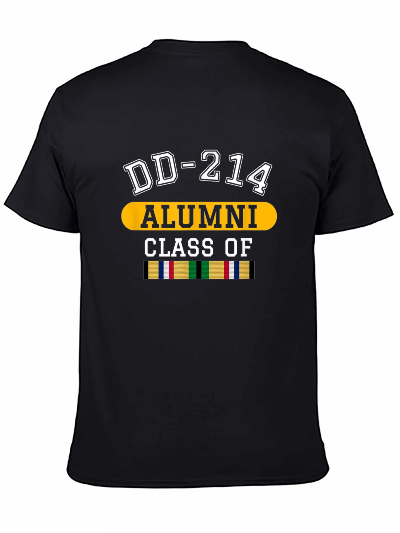 DD-214 Alumni Black Graphic T-Shirt