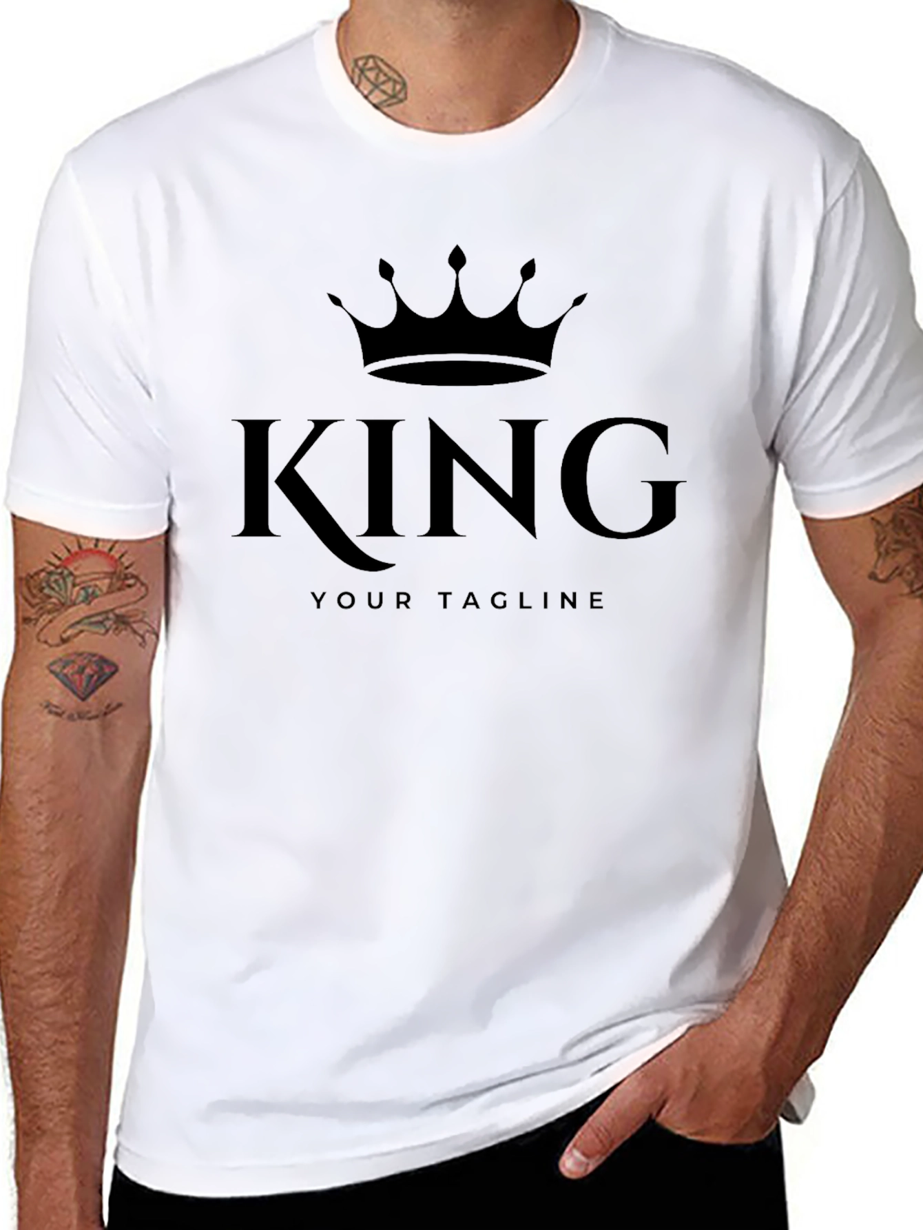 King Crown Graphic Mens T-Shirt