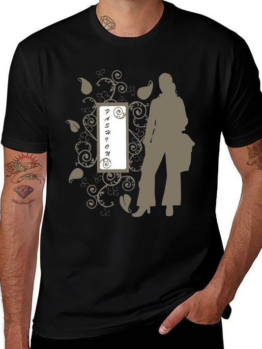 Fashion Silhouette Graphic Tee - Stylish Casual Wear