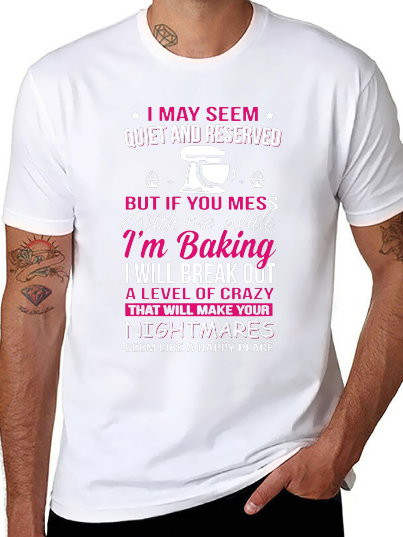 Baking Crazy T-Shirt Baker Gift Funny Baking Tee