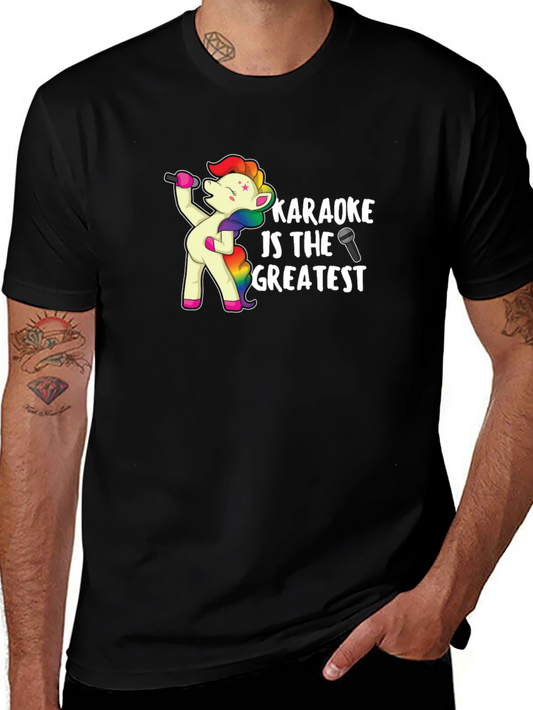 Karaoke Unicorn T-Shirt - Music Lover Tee