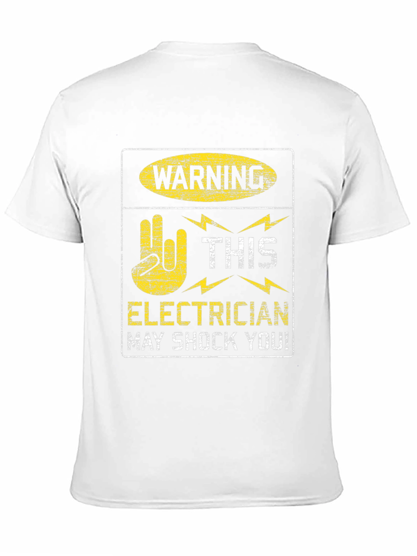 Warning Electrician May Shock You Black T-Shirt