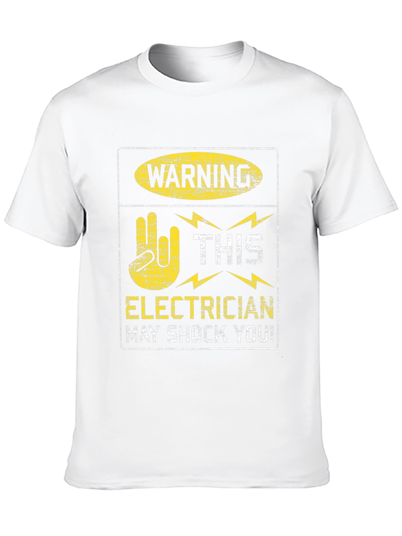 Warning Electrician May Shock You Black T-Shirt