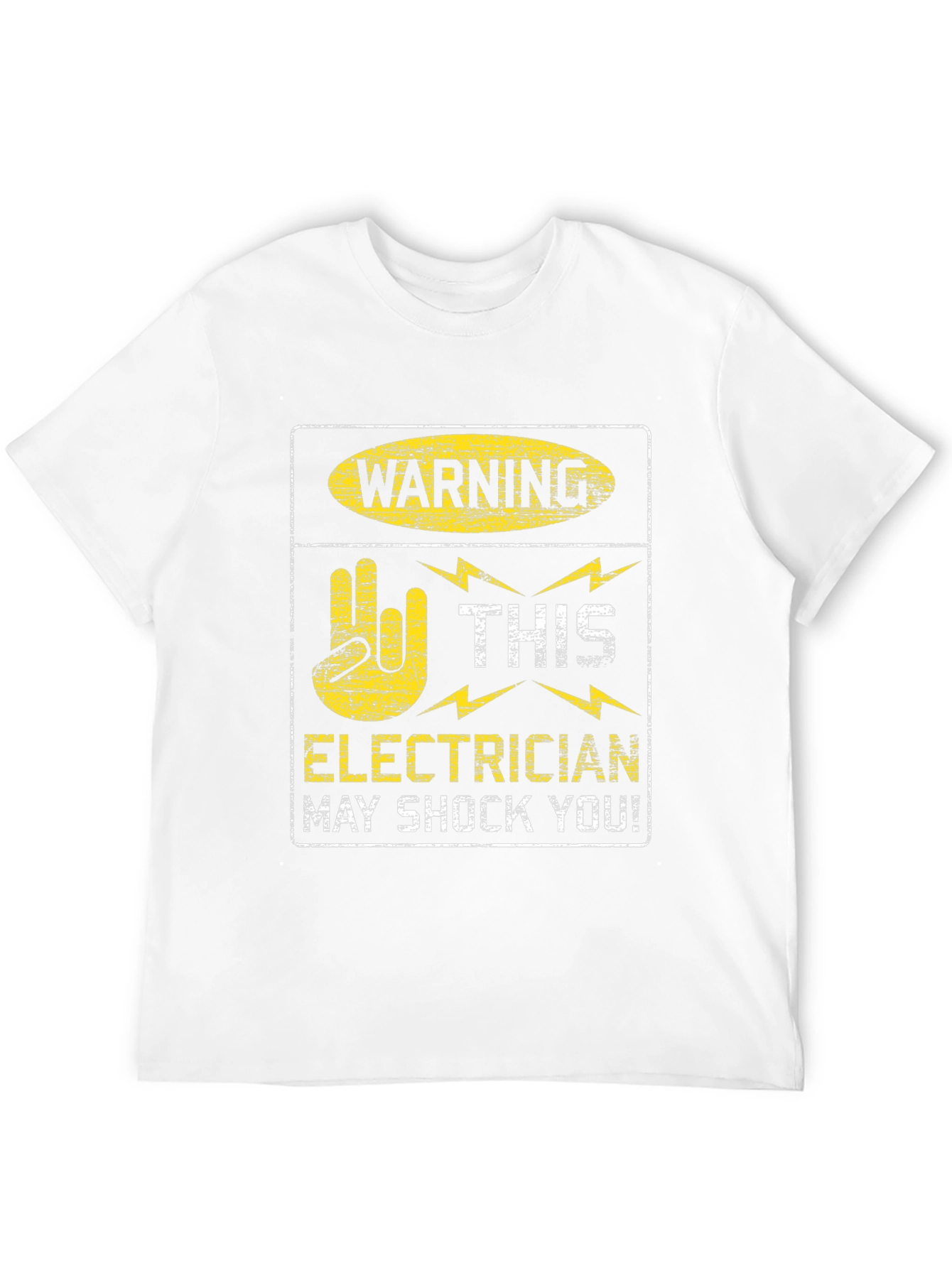 Warning Electrician May Shock You Black T-Shirt