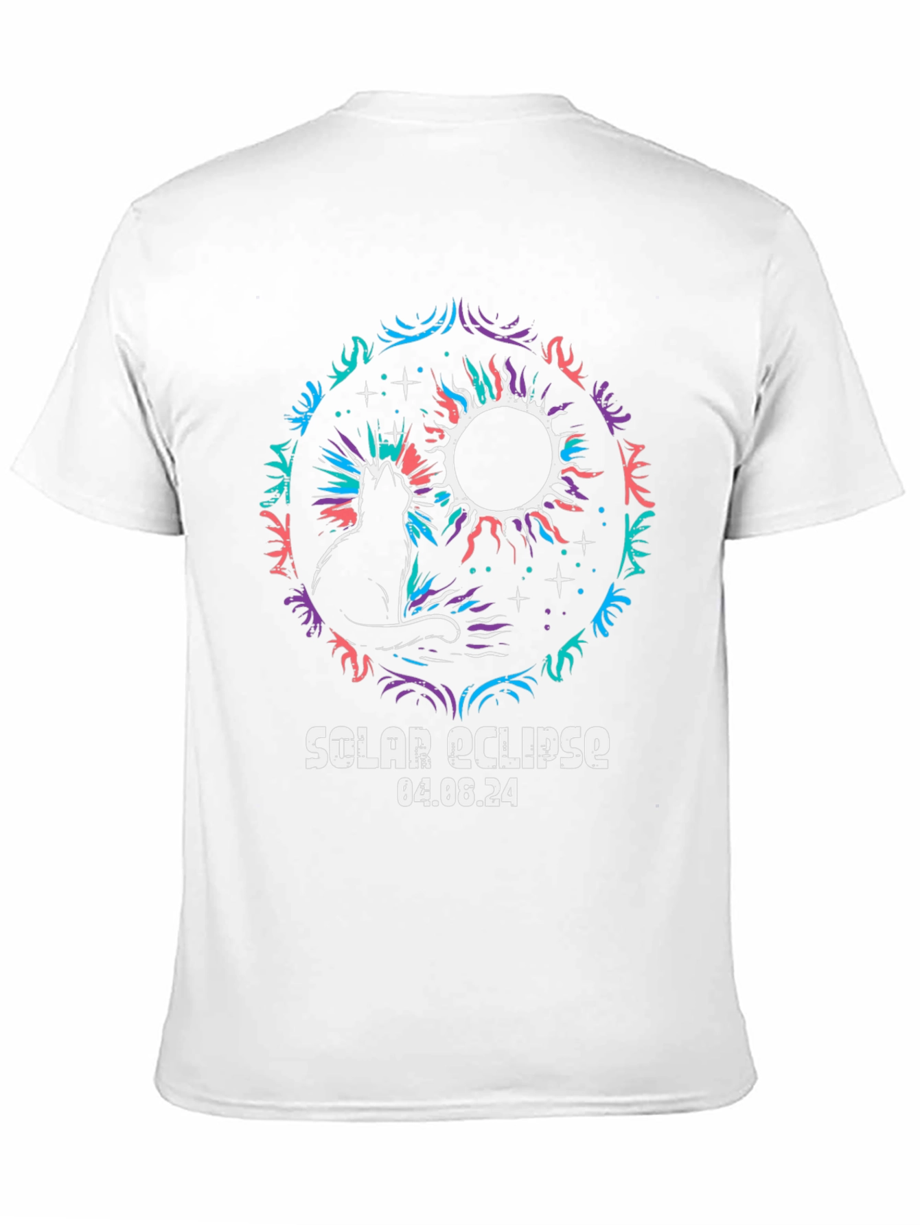 Solar Eclipse Cat Graphic Tee