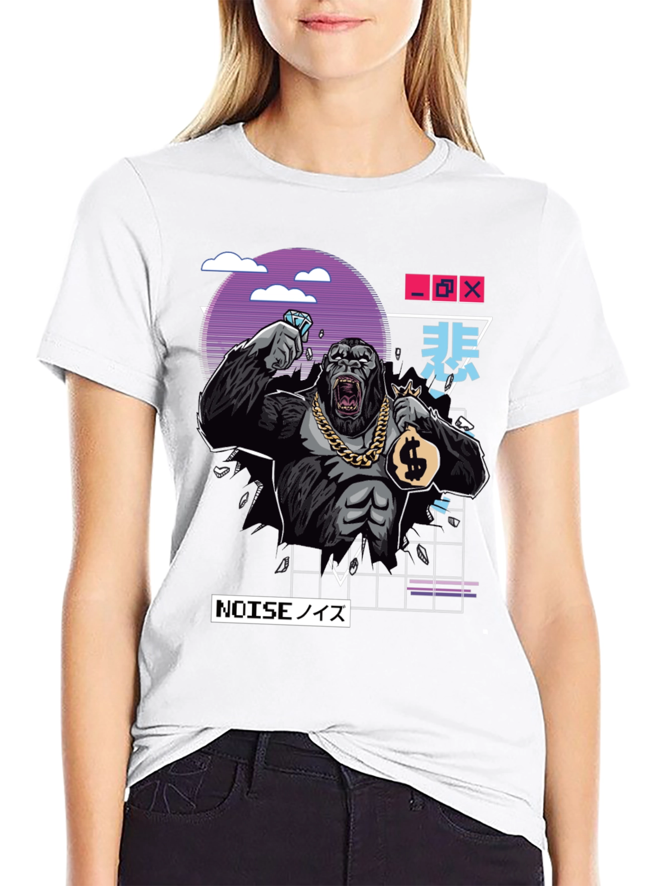 Cool Gorilla Graphic Black T-Shirt