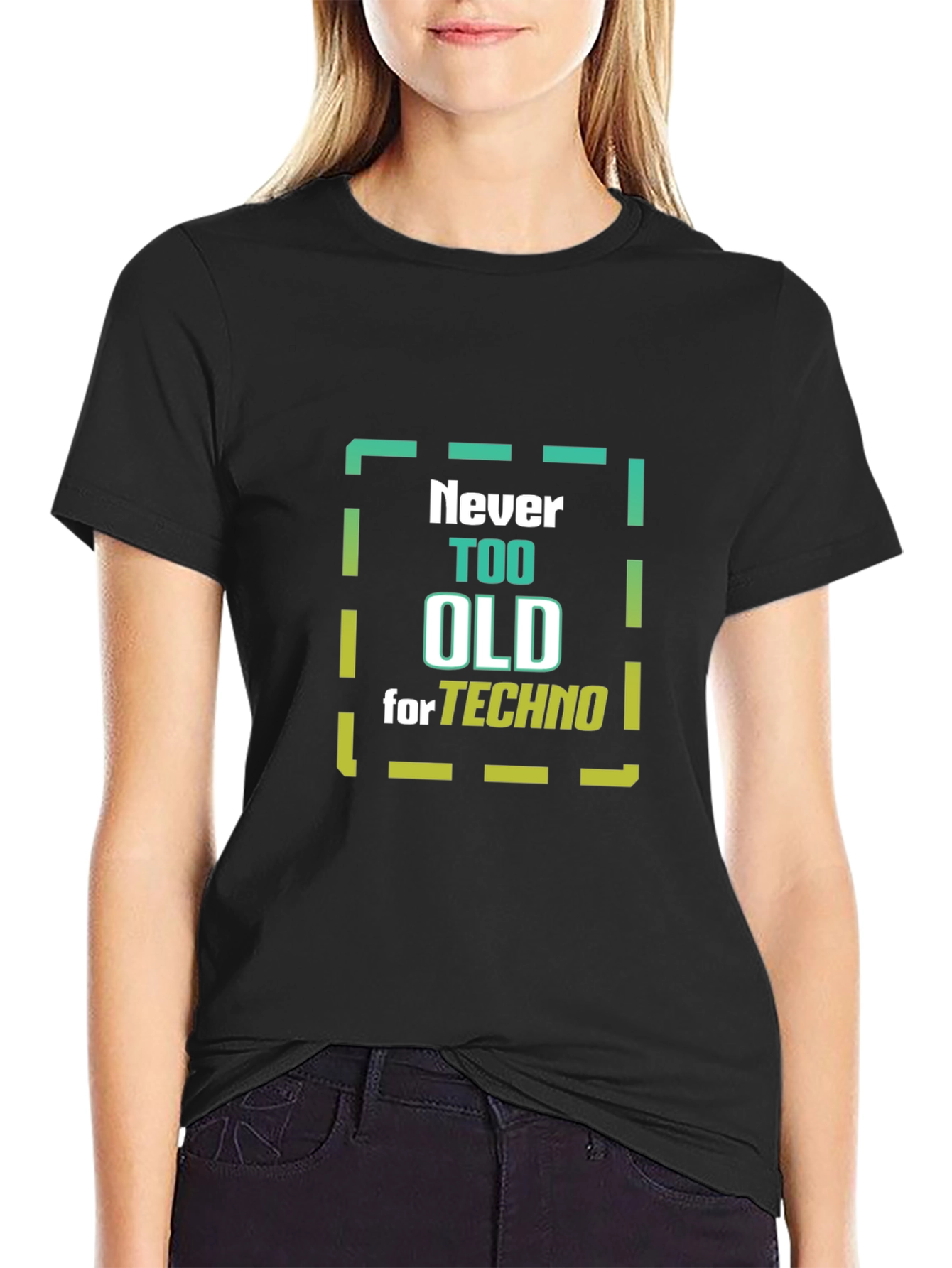 Never Too Old for Techno Graphic Tee