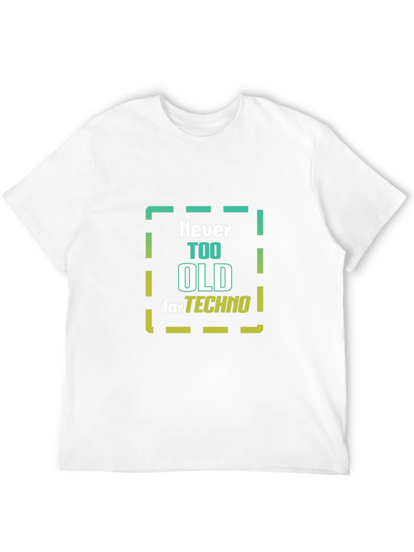 Never Too Old for Techno Graphic Tee
