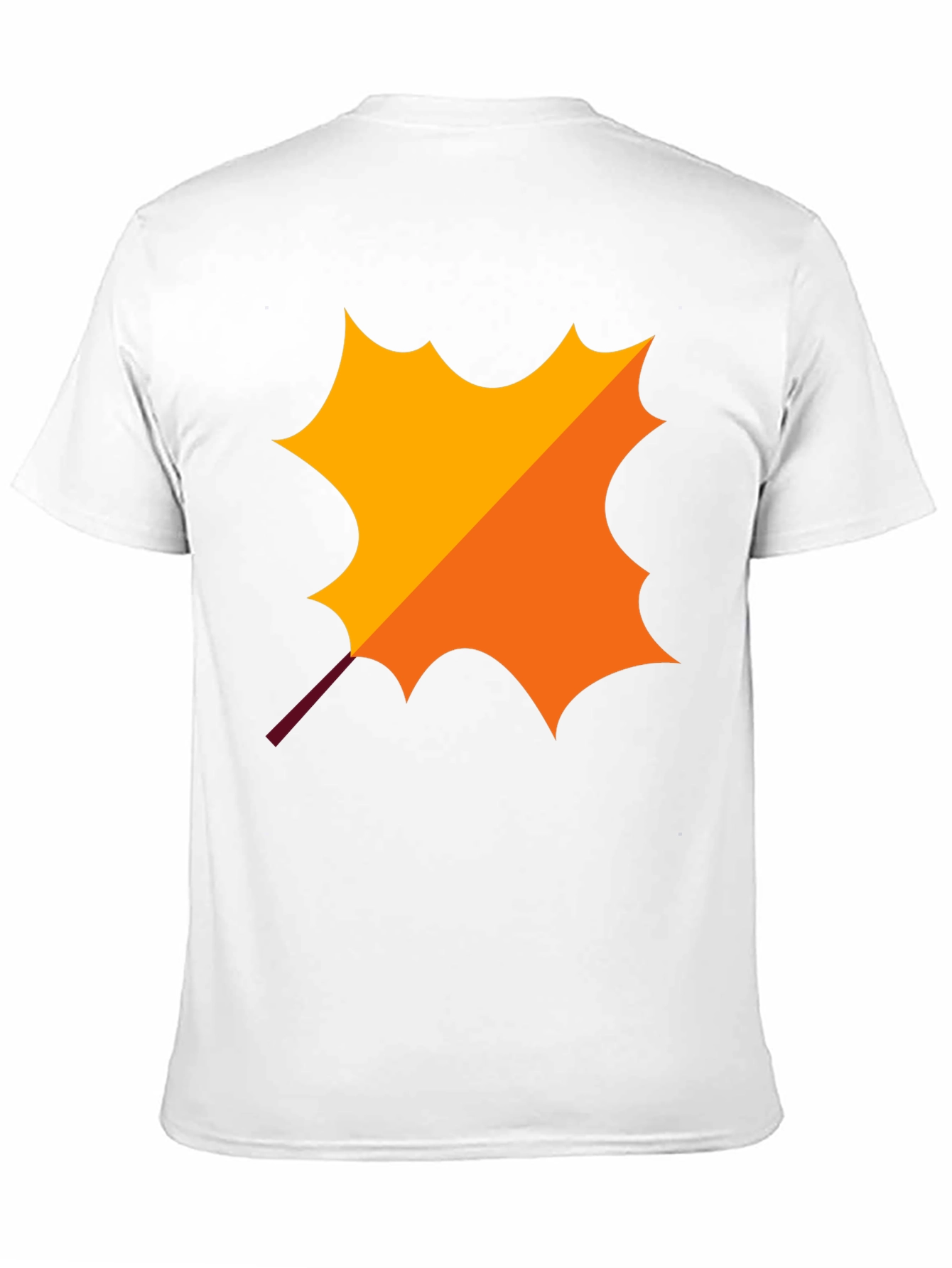 Autumn Leaf Graphic Black T-Shirt