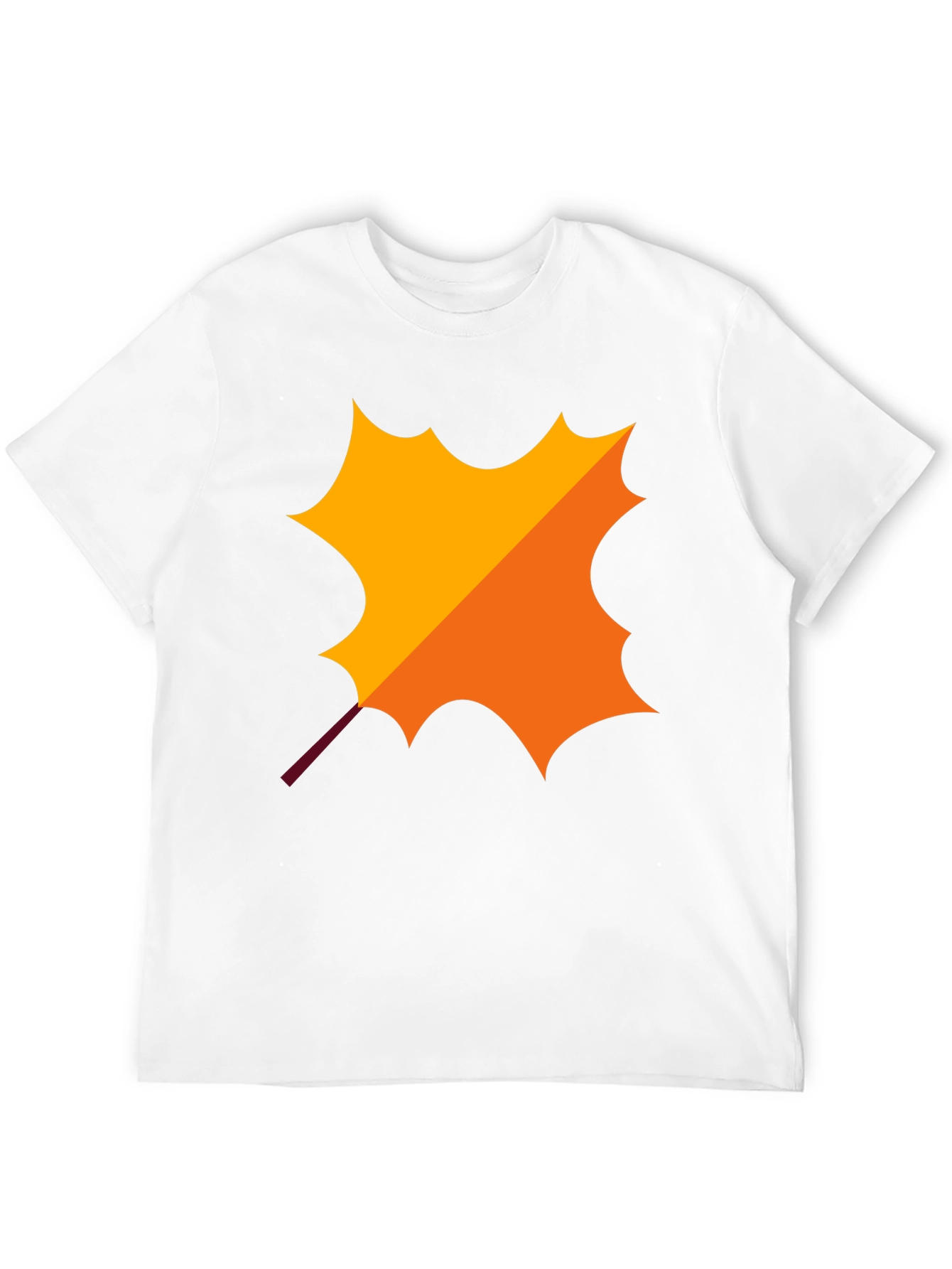Autumn Leaf Graphic Black T-Shirt