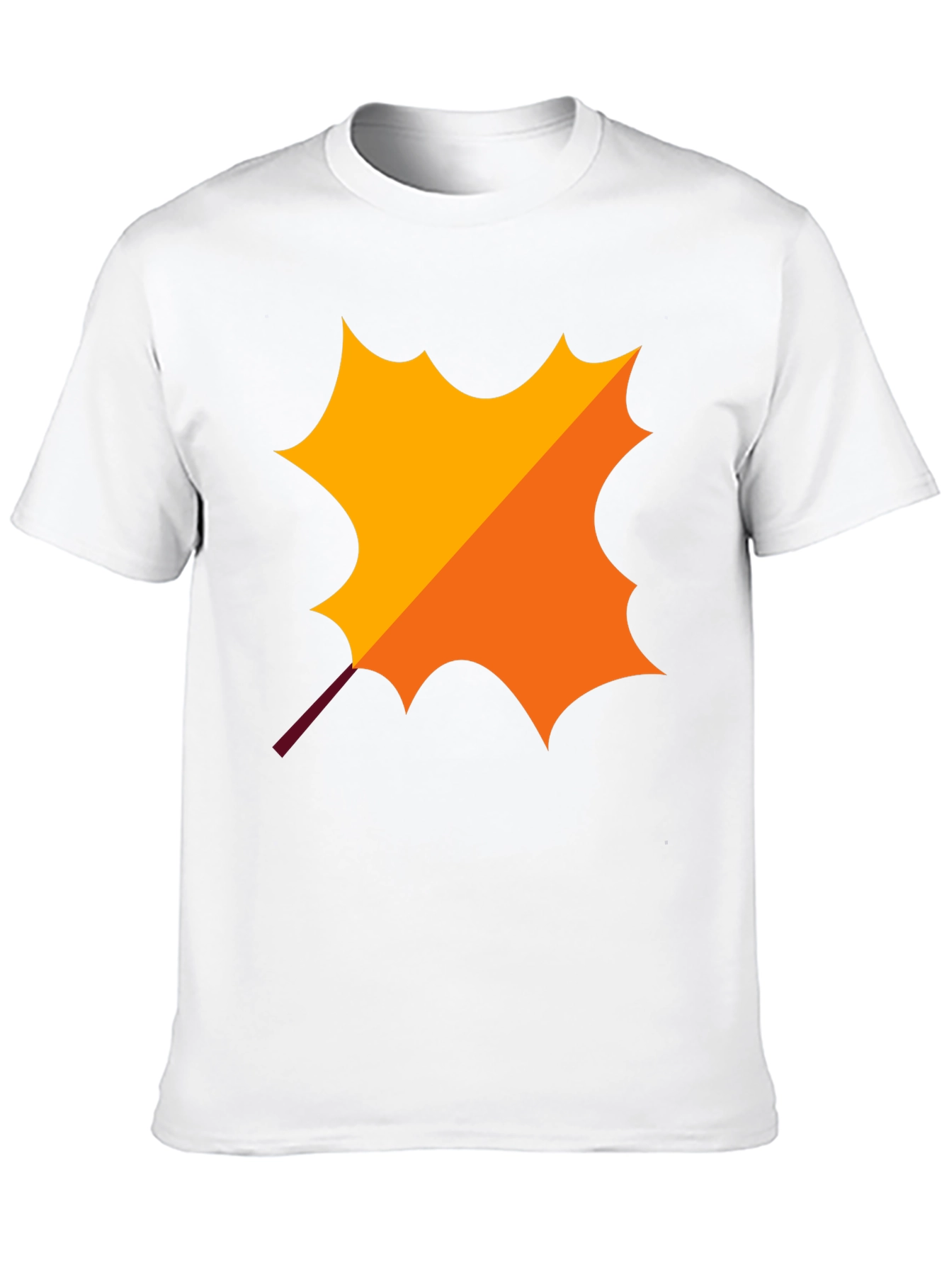 Autumn Leaf Graphic Black T-Shirt