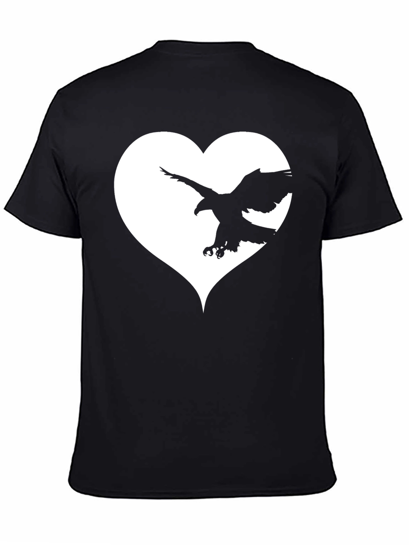 Eagle Heart Graphic Tee - Black