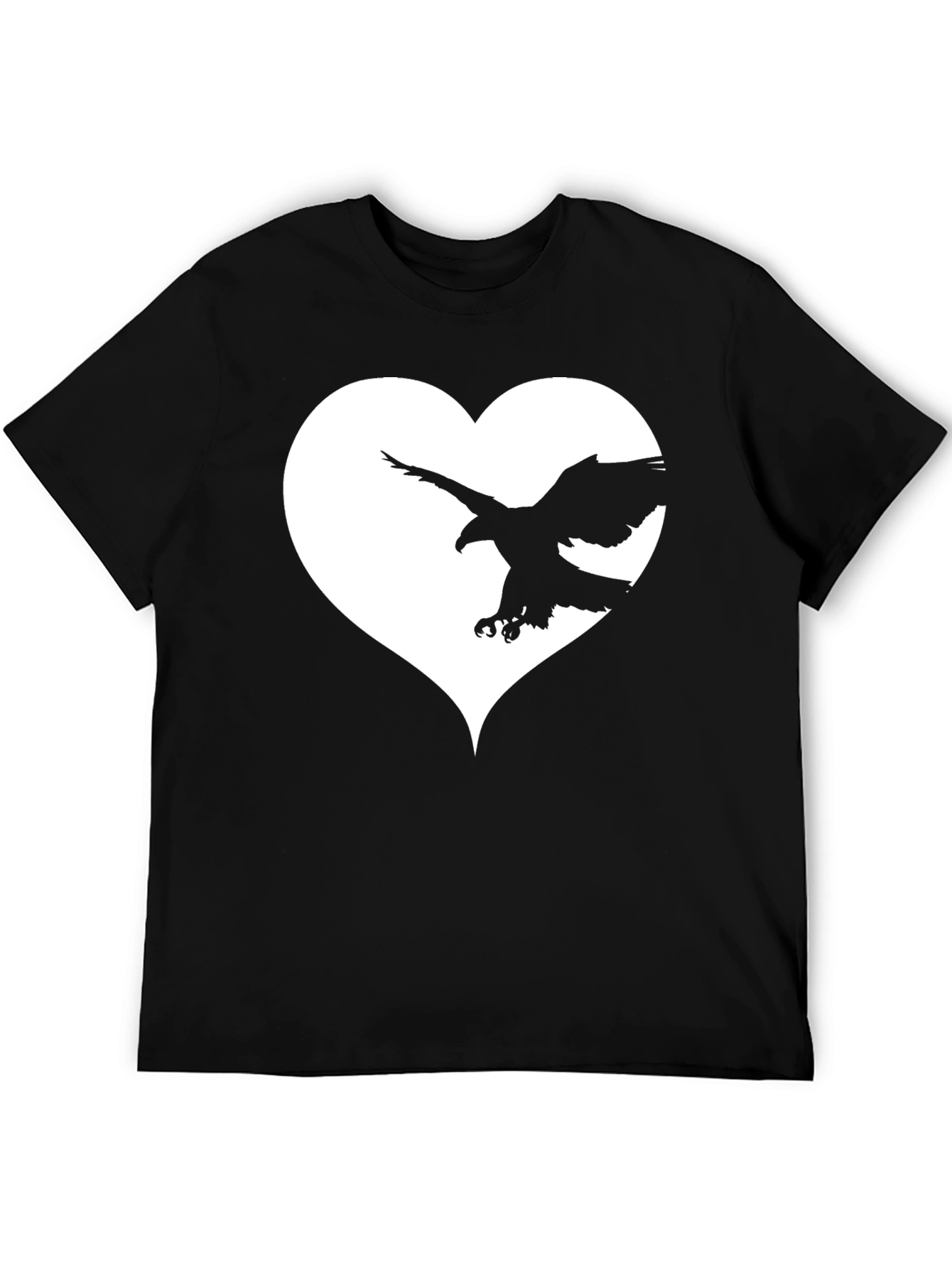 Eagle Heart Graphic Tee - Black