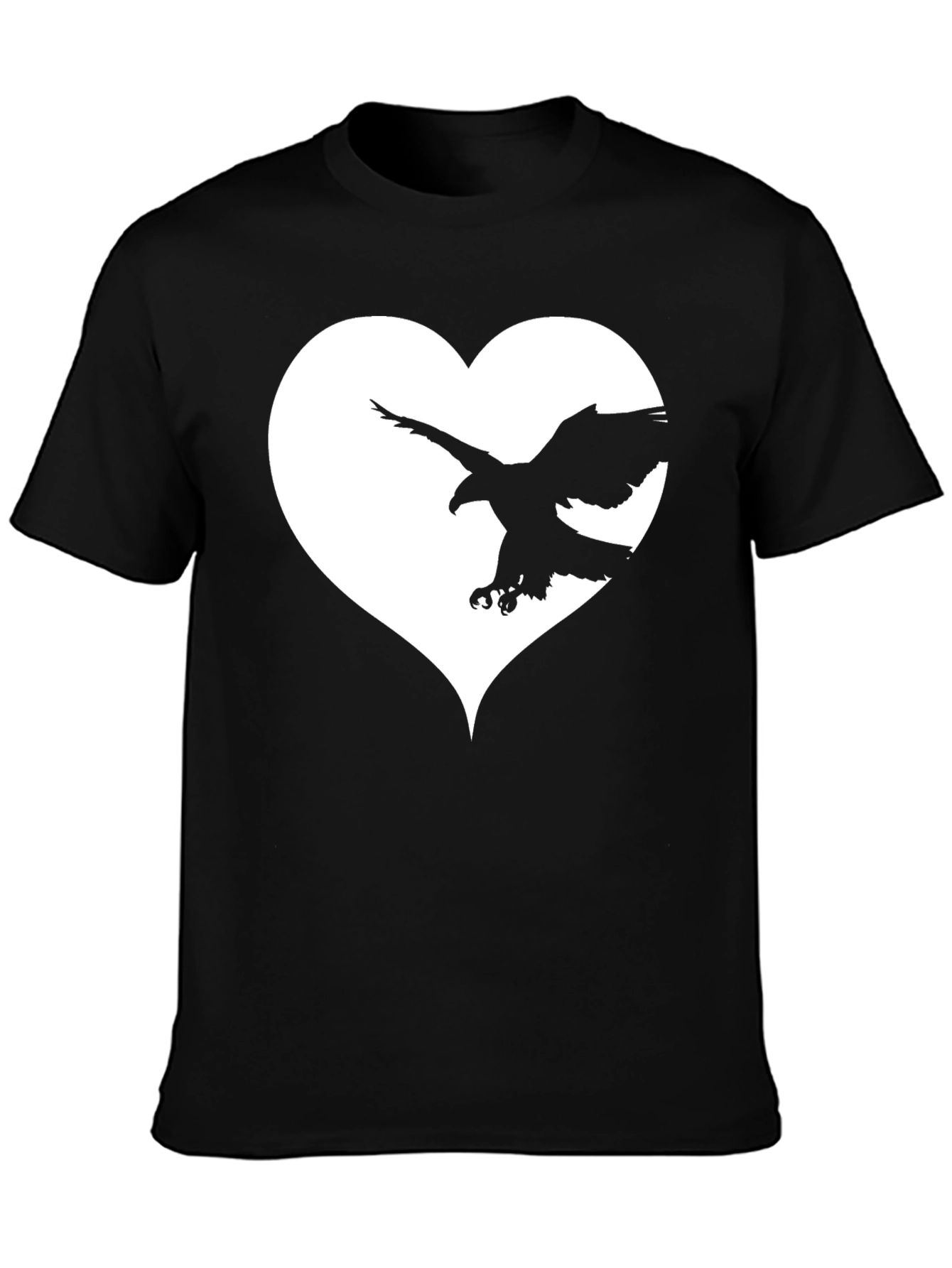 Eagle Heart Graphic Tee - Black