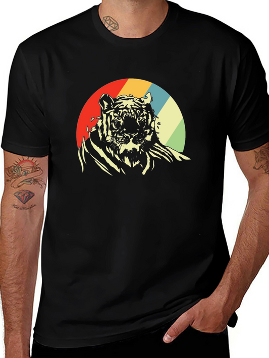 Retro Tiger Graphic Tee - Classic Style