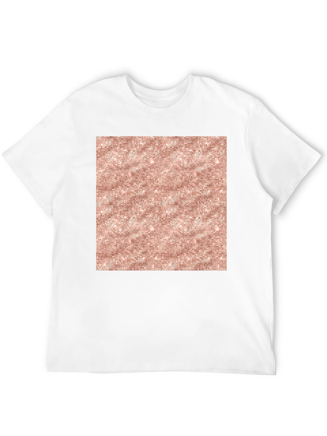 Stylish Black Tee with Geometric Print