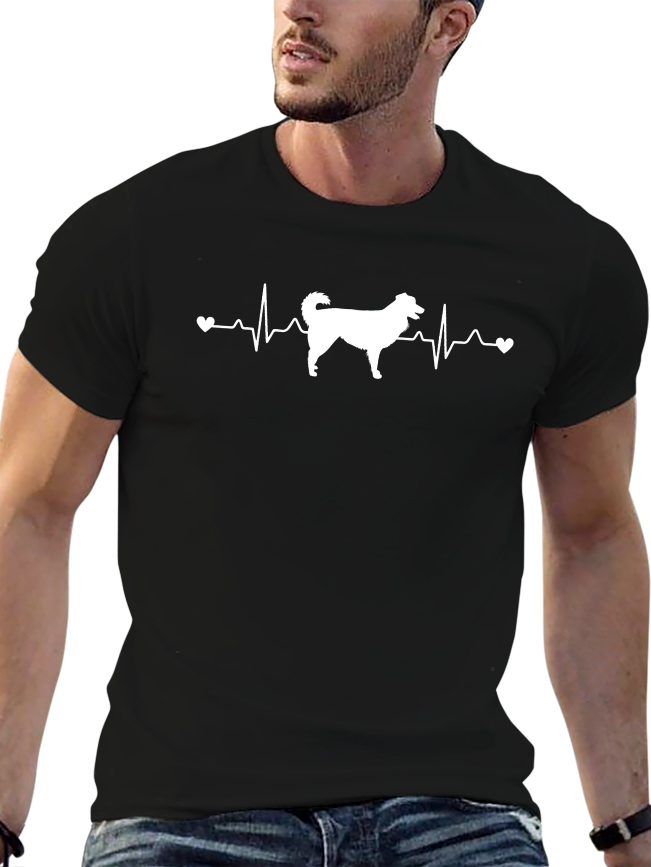 Dog Heartbeat T-Shirt - Pet Lover Tee