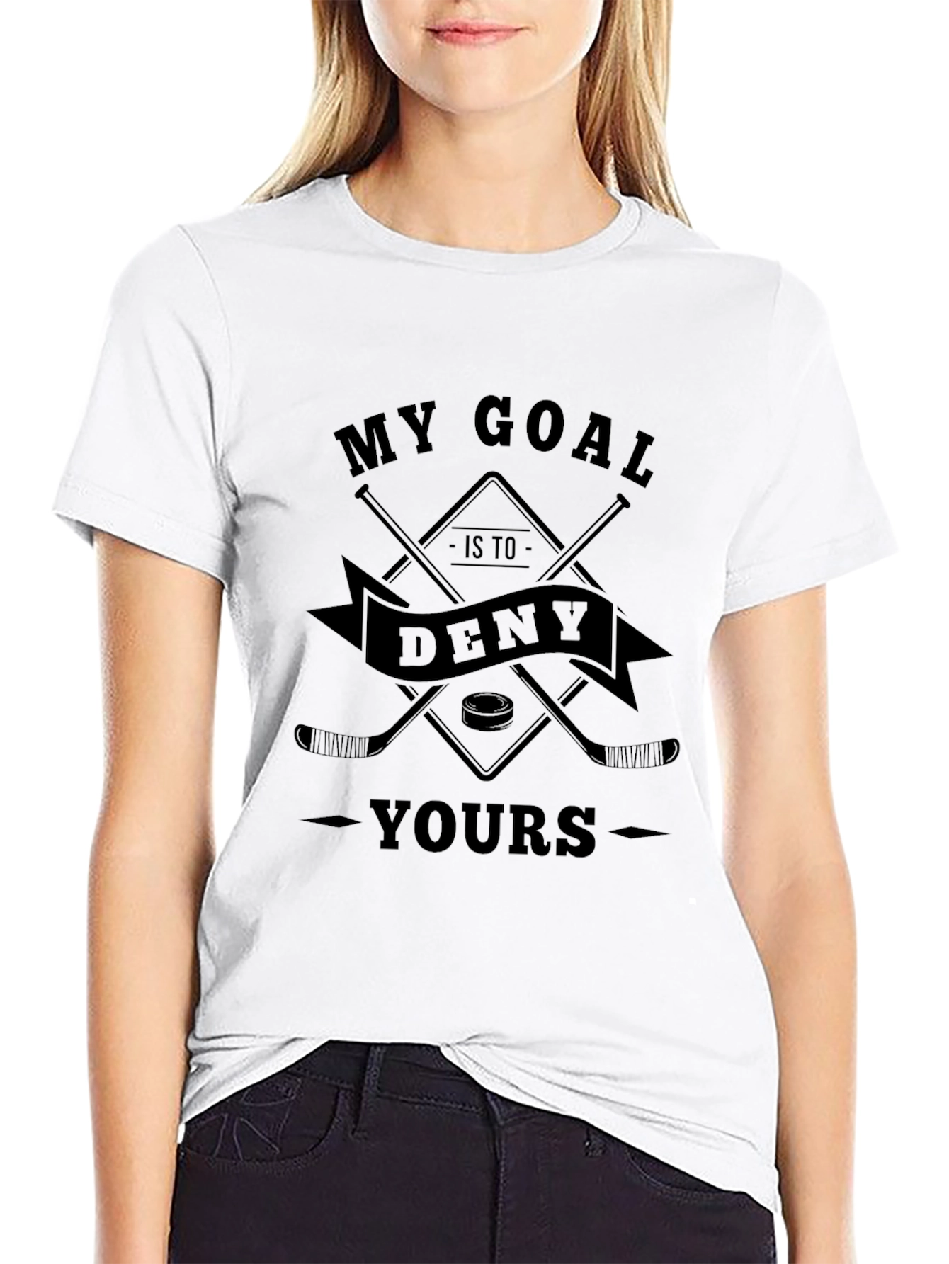 Hockey Goal T-Shirt: Deny Yours