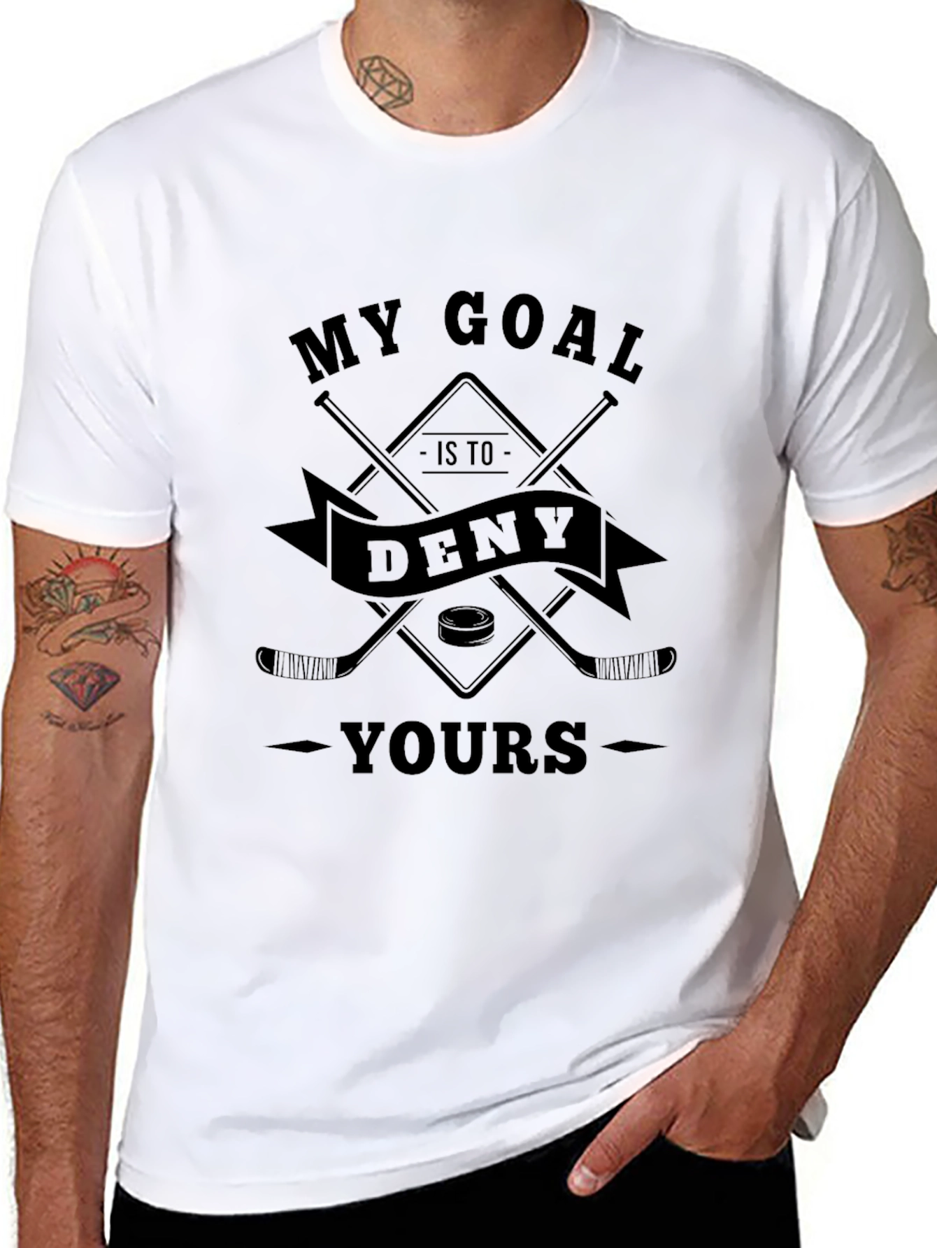 Hockey Goal T-Shirt: Deny Yours