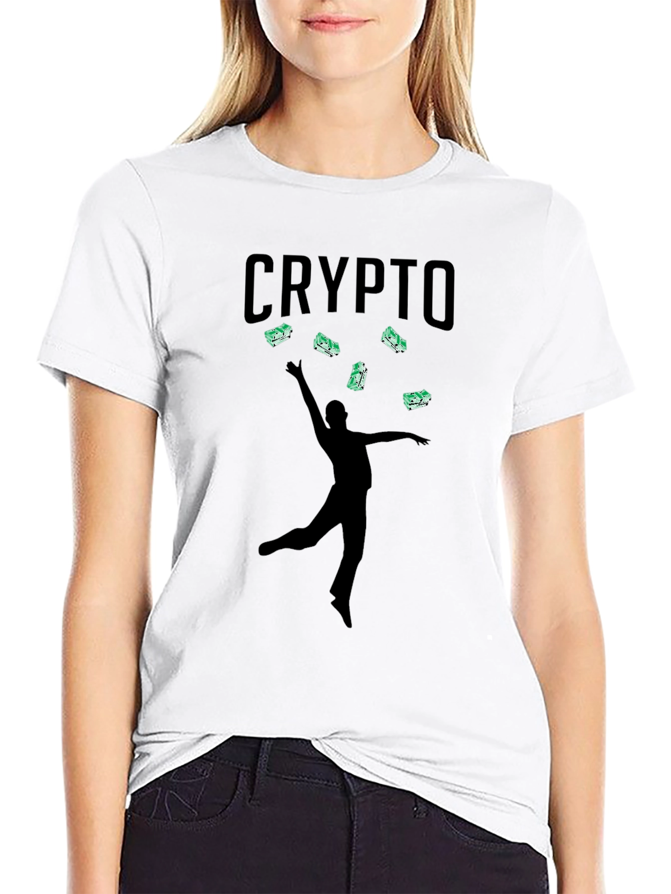 Crypto Money T-Shirt - Stylish Black Tee