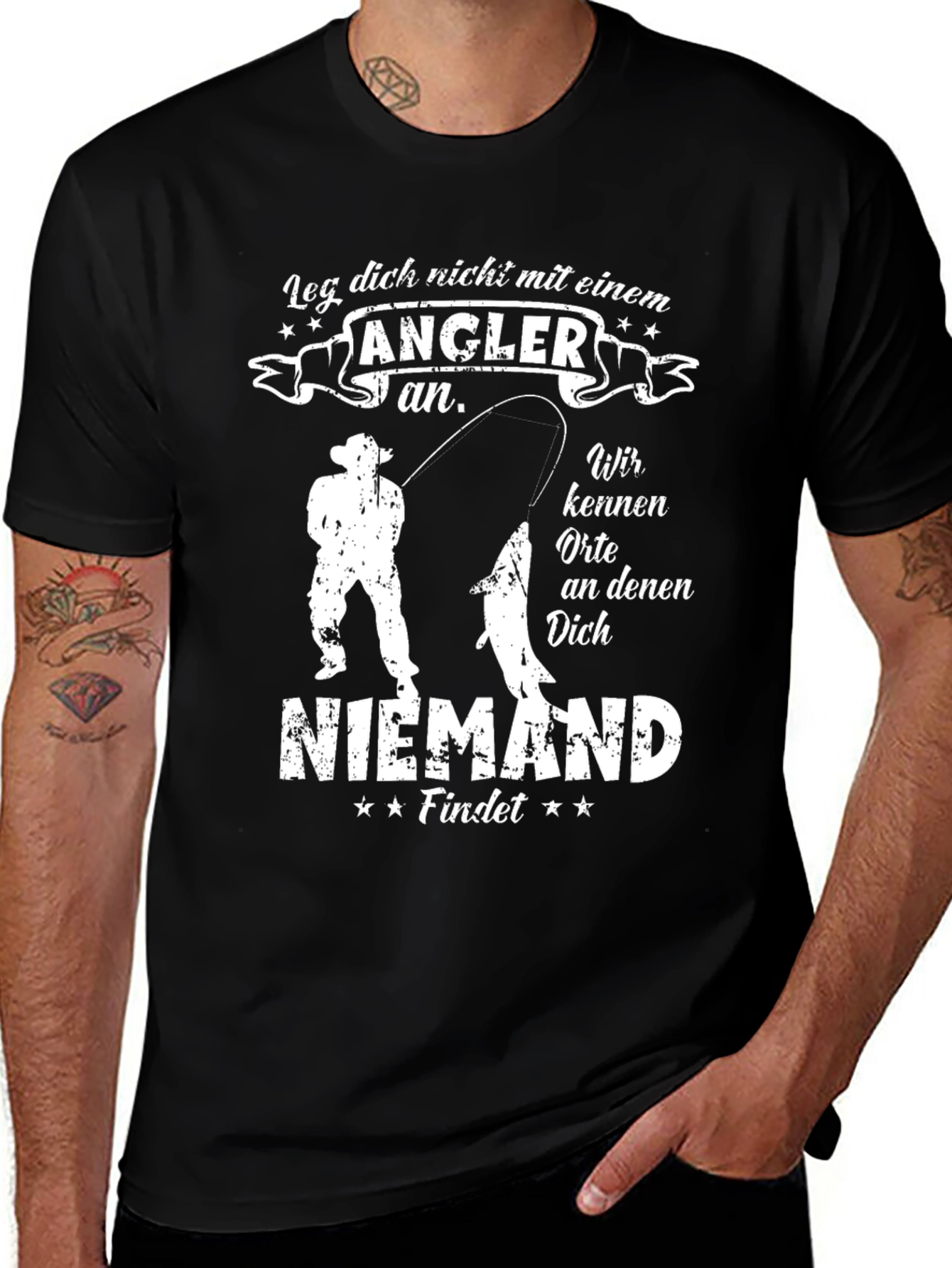 Angler T-Shirt - Fisherman Graphic Tee