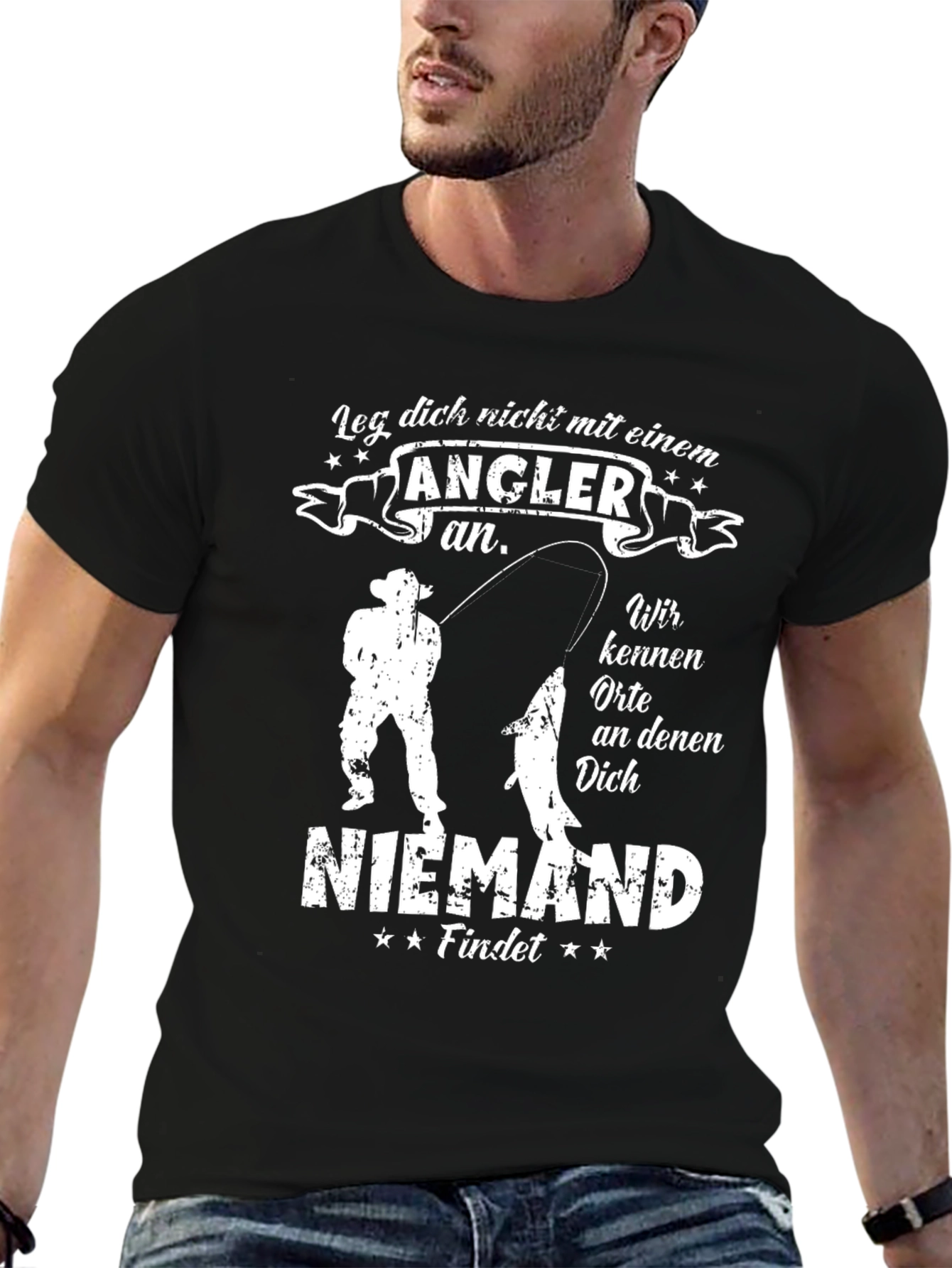 Angler T-Shirt - Fisherman Graphic Tee