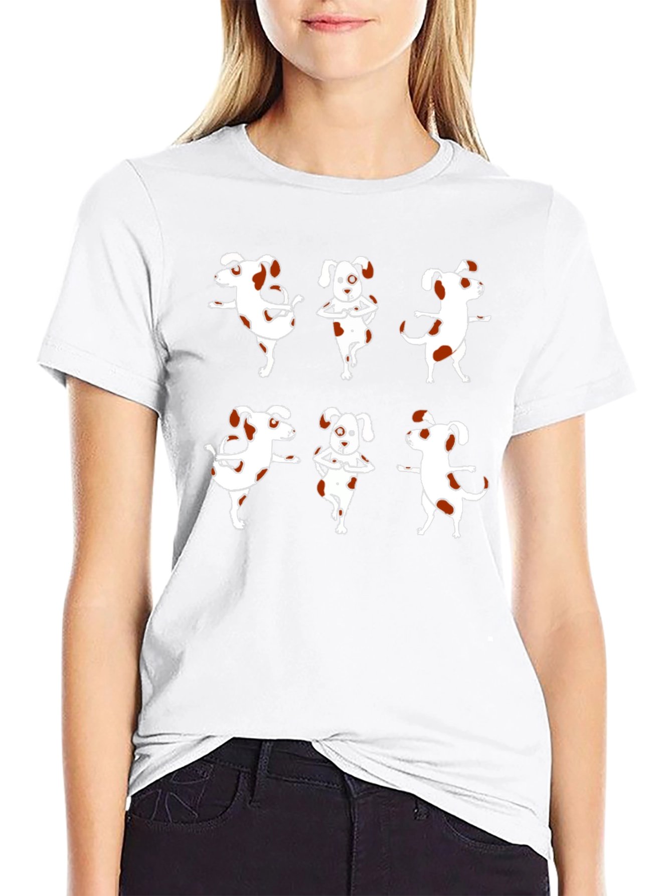 Yoga Dog Graphic Tee - Black Cotton T-Shirt