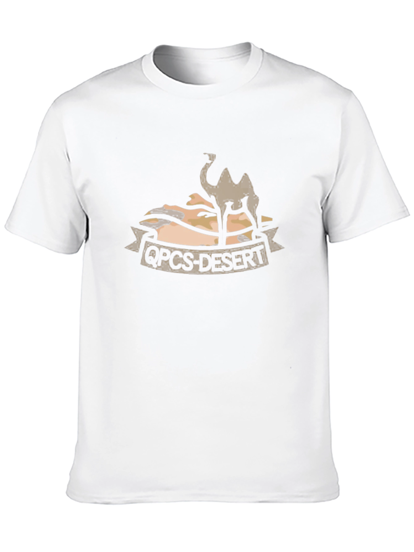 QOCS-Desert Camel Graphic T-Shirt