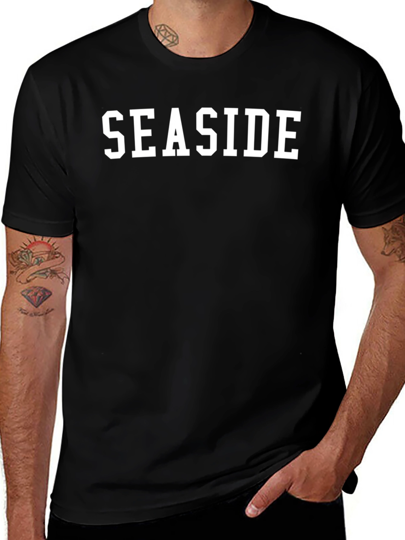 Seaside Graphic Tee - Classic Black T-Shirt