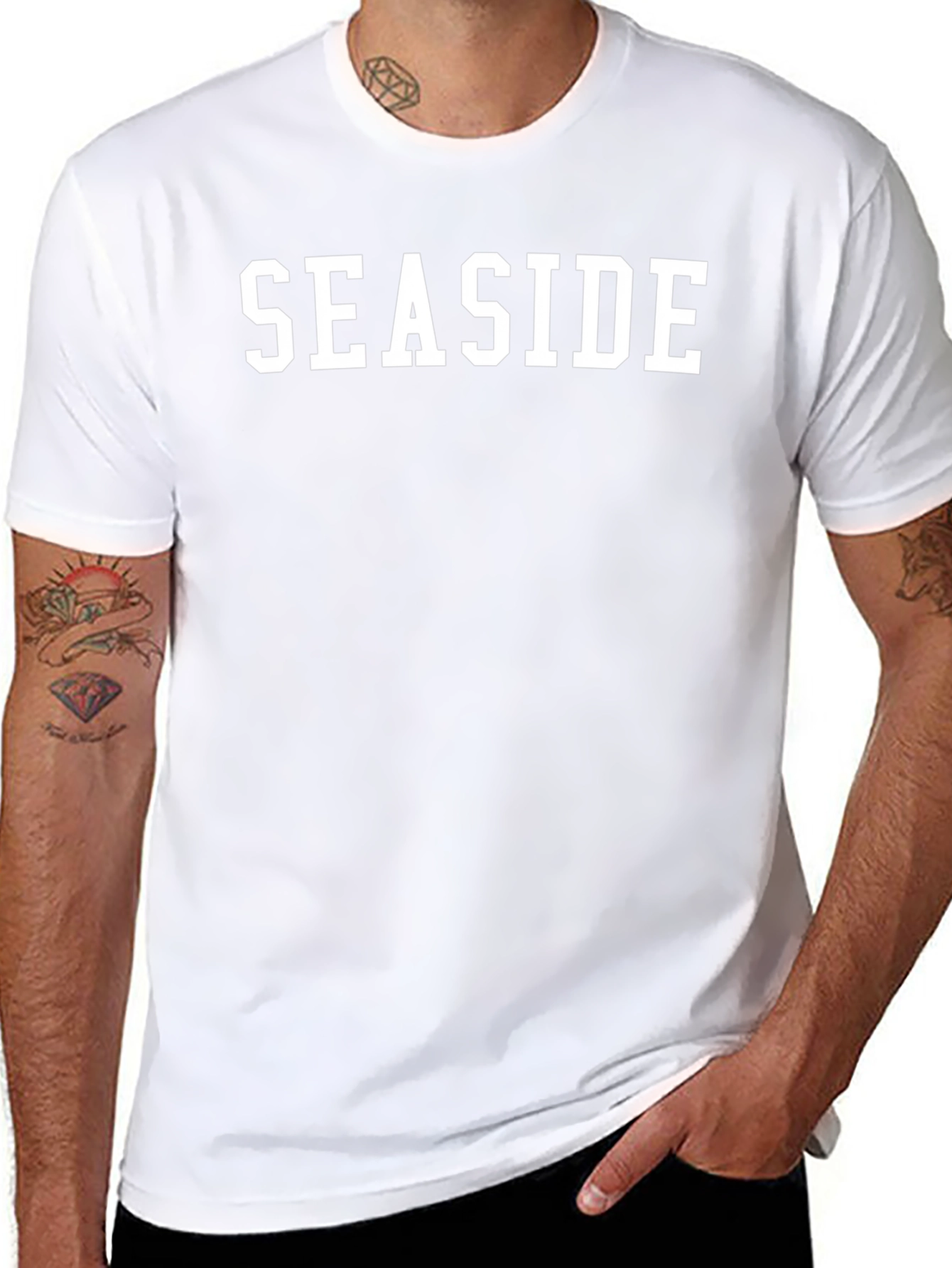 Seaside Graphic Tee - Classic Black T-Shirt