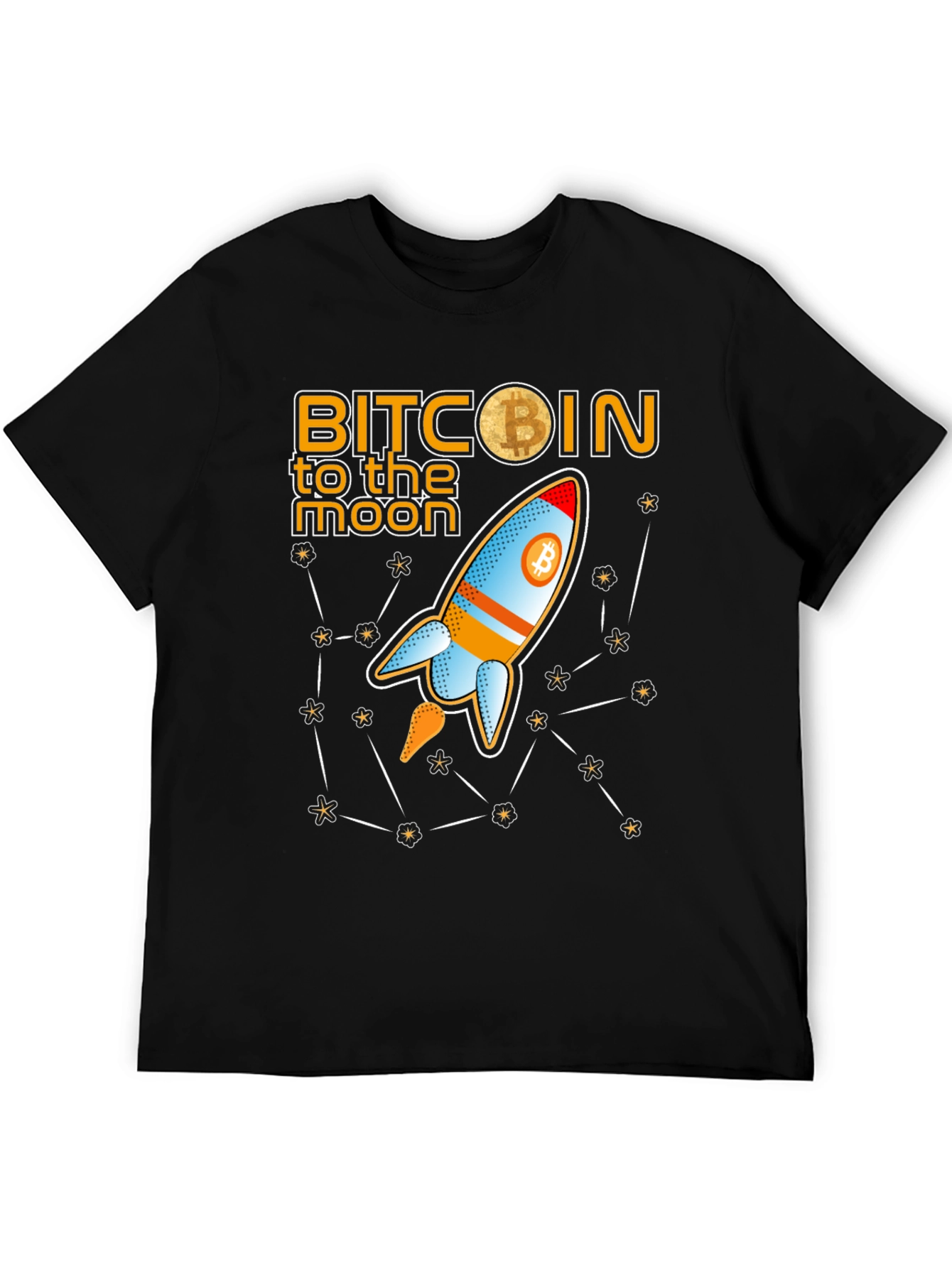 Bitcoin to the Moon Graphic T-Shirt