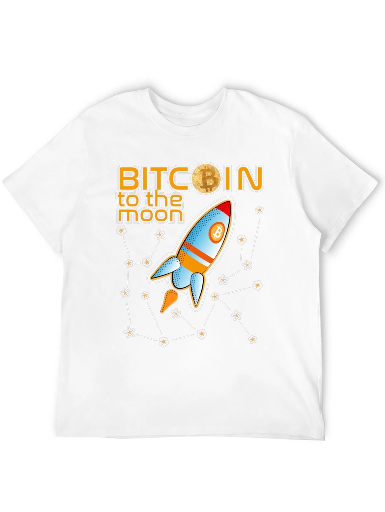 Bitcoin to the Moon Graphic T-Shirt