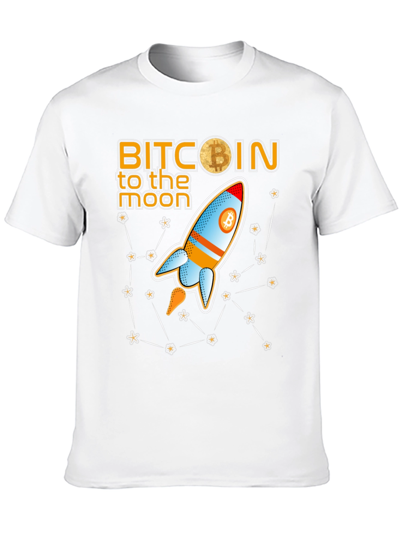 Bitcoin to the Moon Graphic T-Shirt