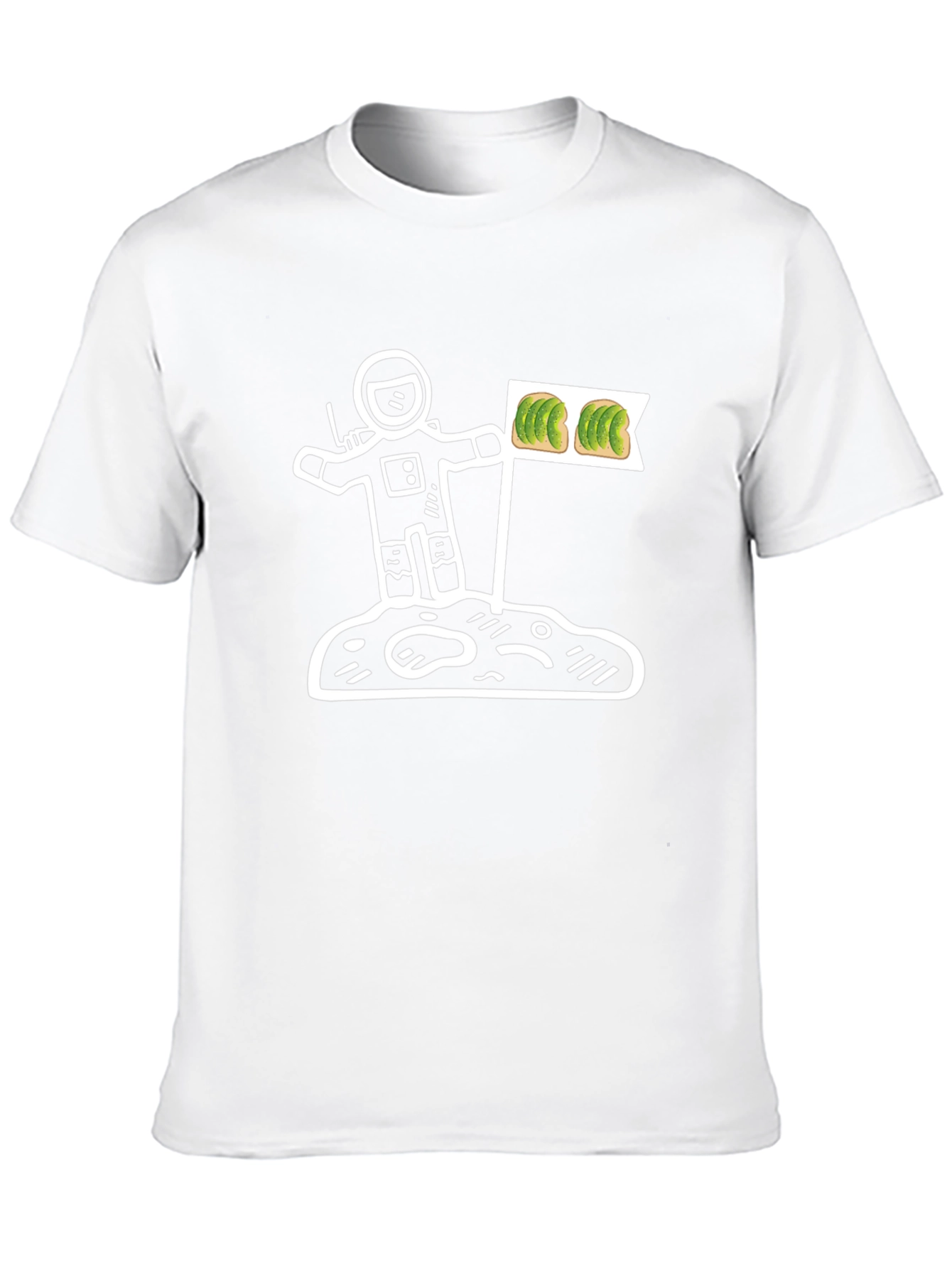 Astronaut Avocado Toast T-Shirt - Space Foodie Tee