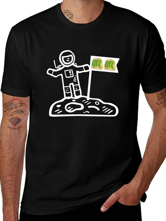 Astronaut Avocado Toast T-Shirt - Space Foodie Tee