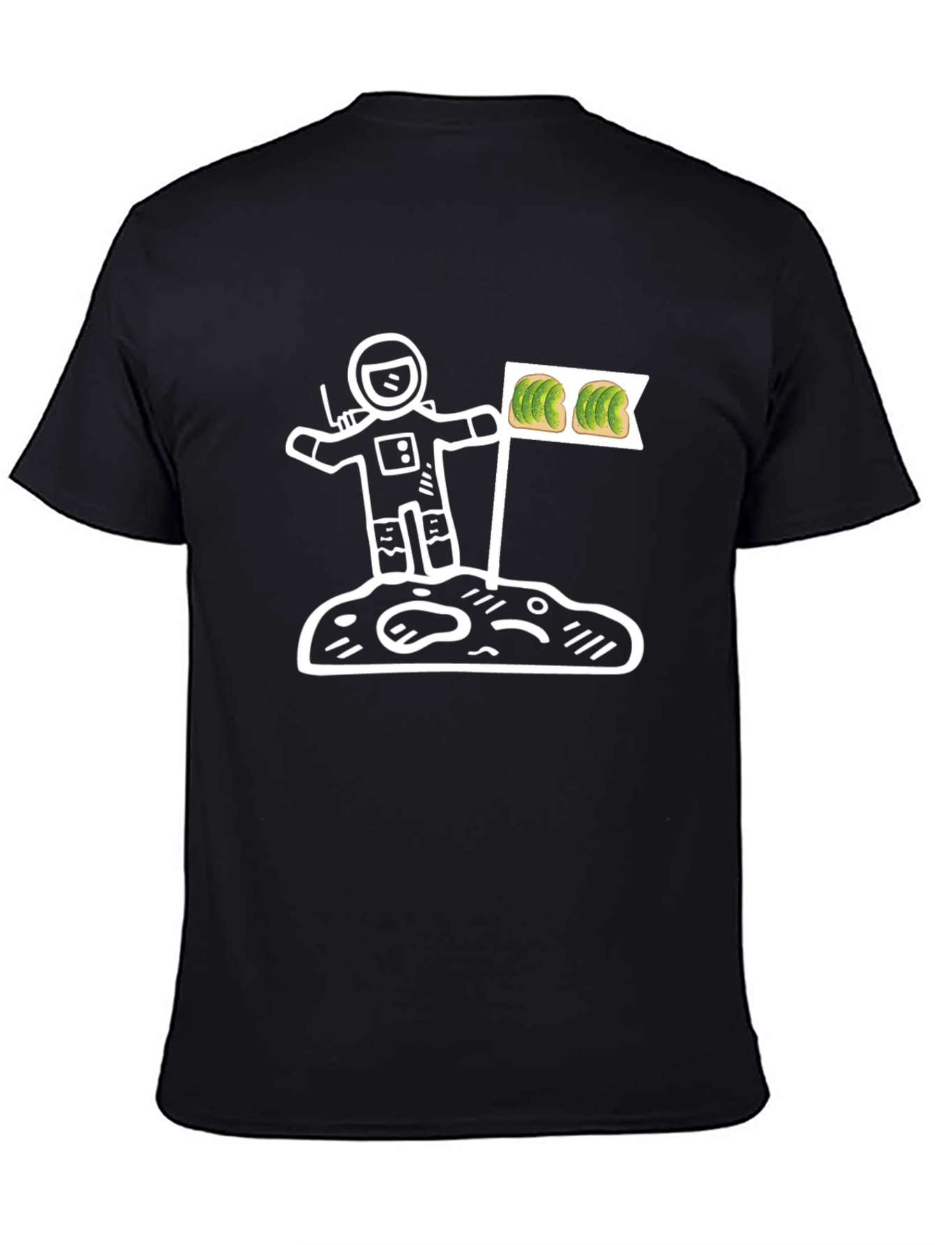 Astronaut Avocado Toast T-Shirt - Space Foodie Tee