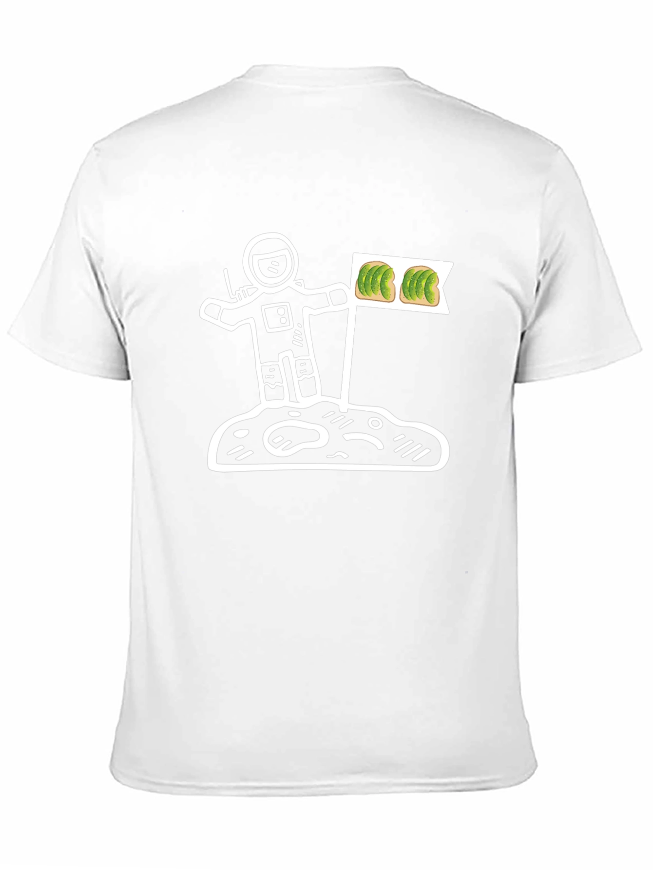 Astronaut Avocado Toast T-Shirt - Space Foodie Tee