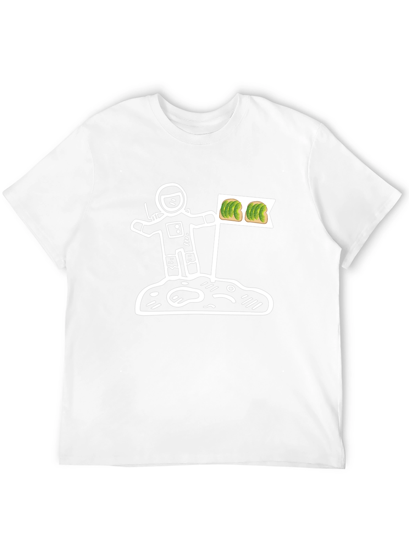 Astronaut Avocado Toast T-Shirt - Space Foodie Tee