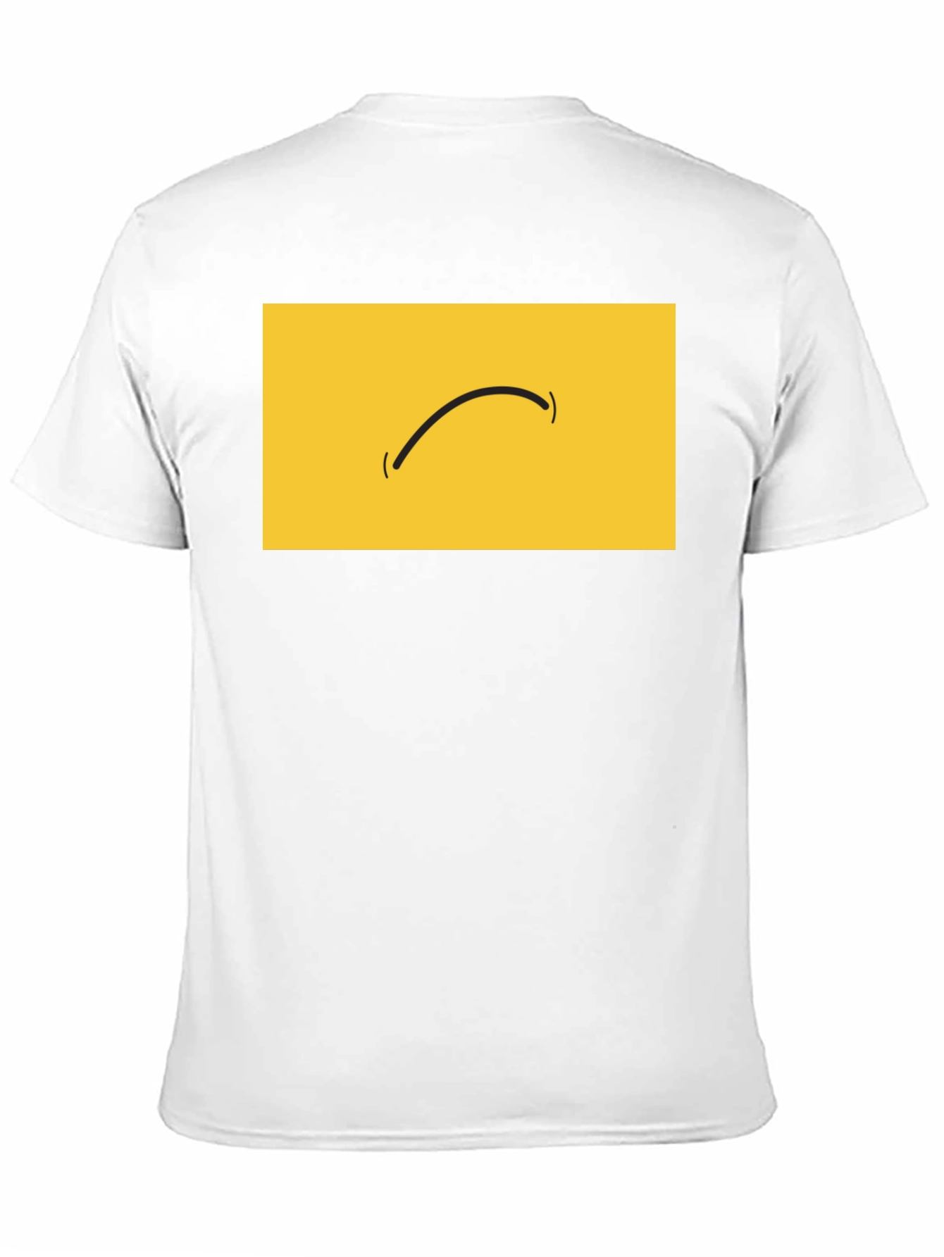 Minimalist Smiley Face Graphic Black T-Shirt